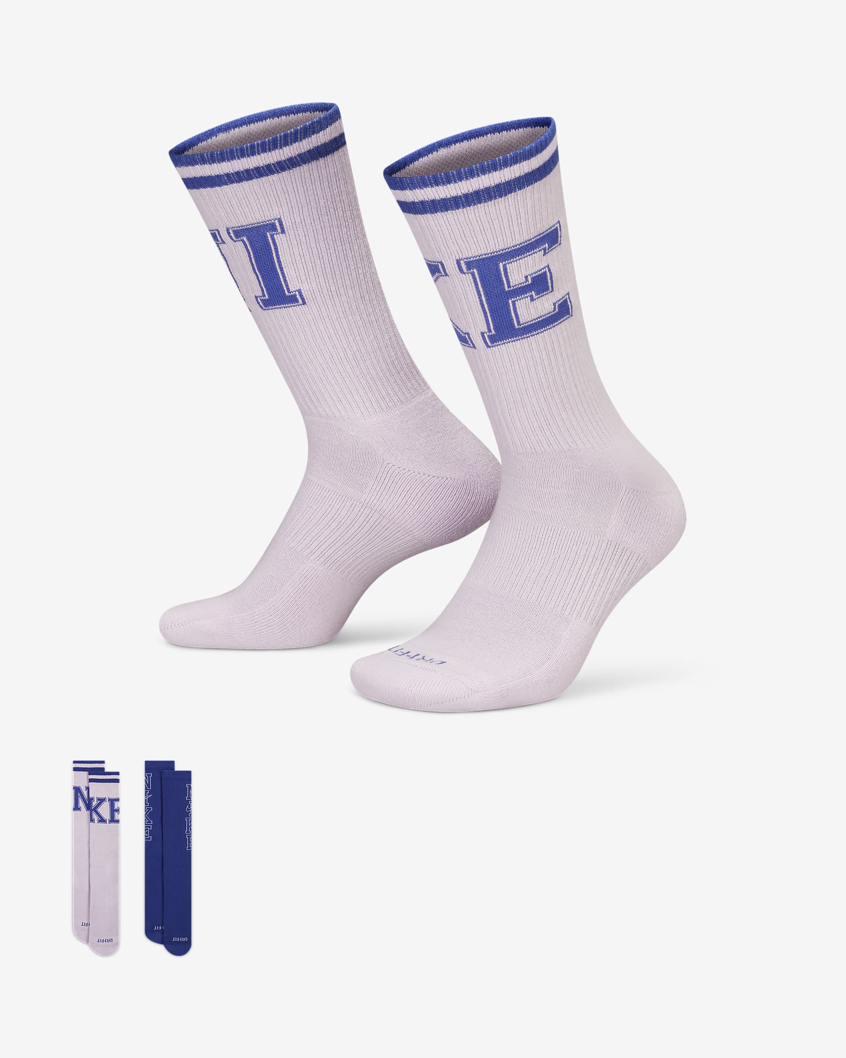 Calcetines acolchados de entrenamiento Nike Everyday Plus (2 pares) - Multicolor