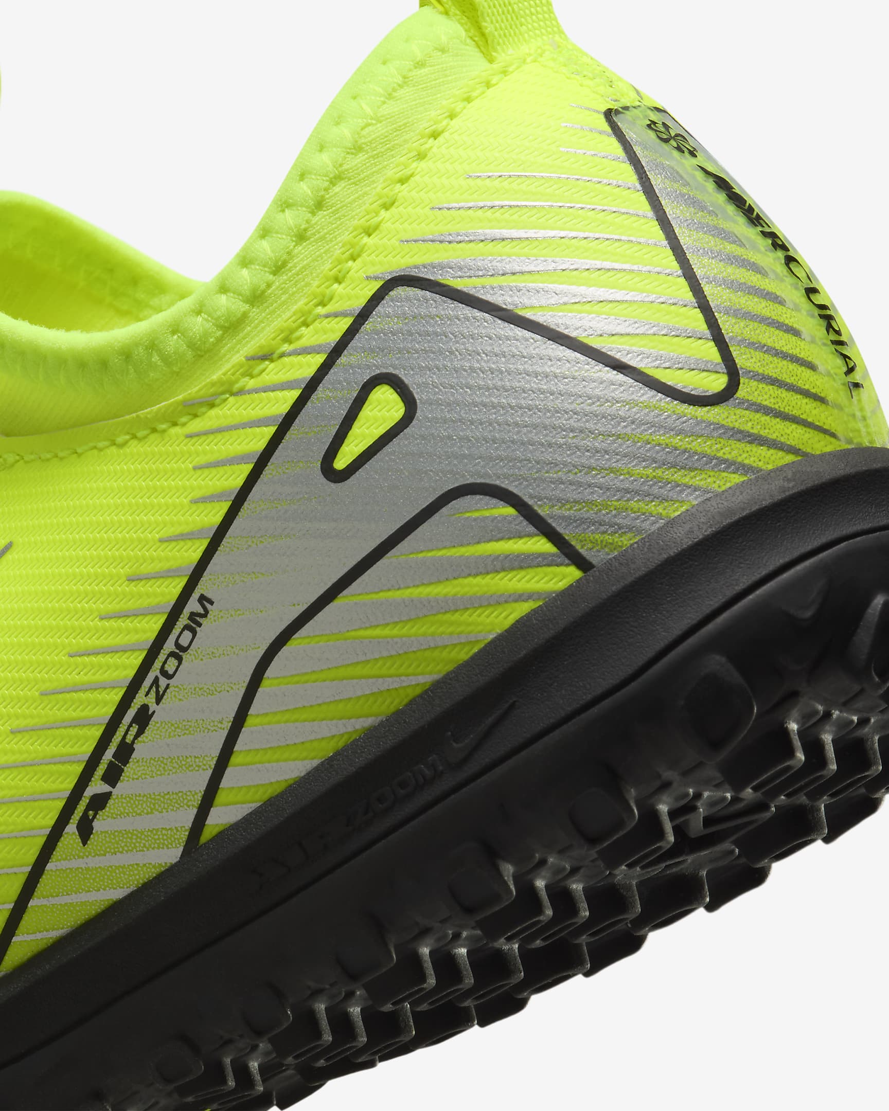 Nike Jr. Mercurial Vapor 16 Academy Younger/Older Kids' TF Low-Top Football Shoes - Volt/Black