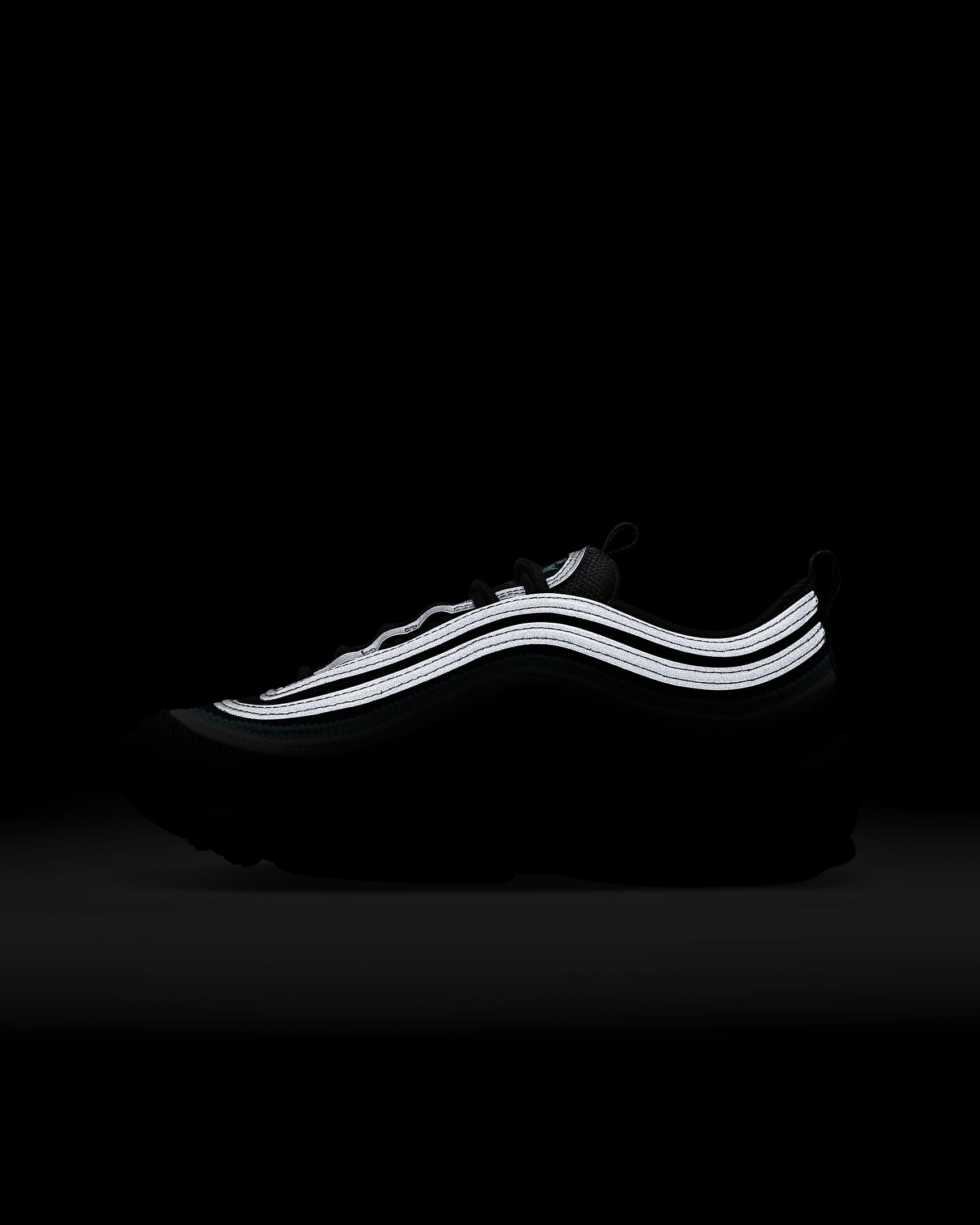 Calzado para niños grandes Nike Air Max 97 SE - Negro/Blanco cumbre/Turquesa deportivo