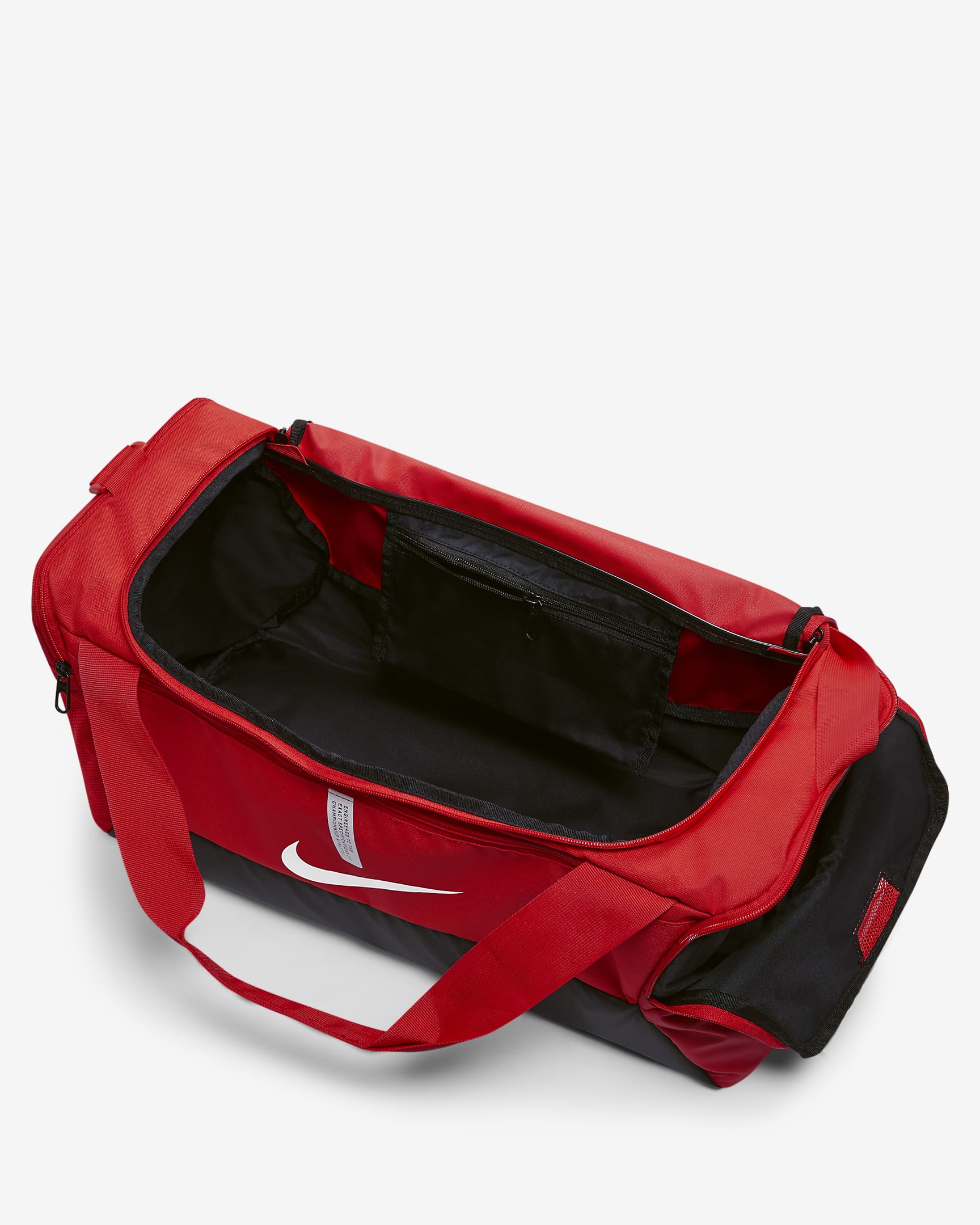 Nike Academy Team Football Duffel Bag (Small, 41L) - University Red/Black/White