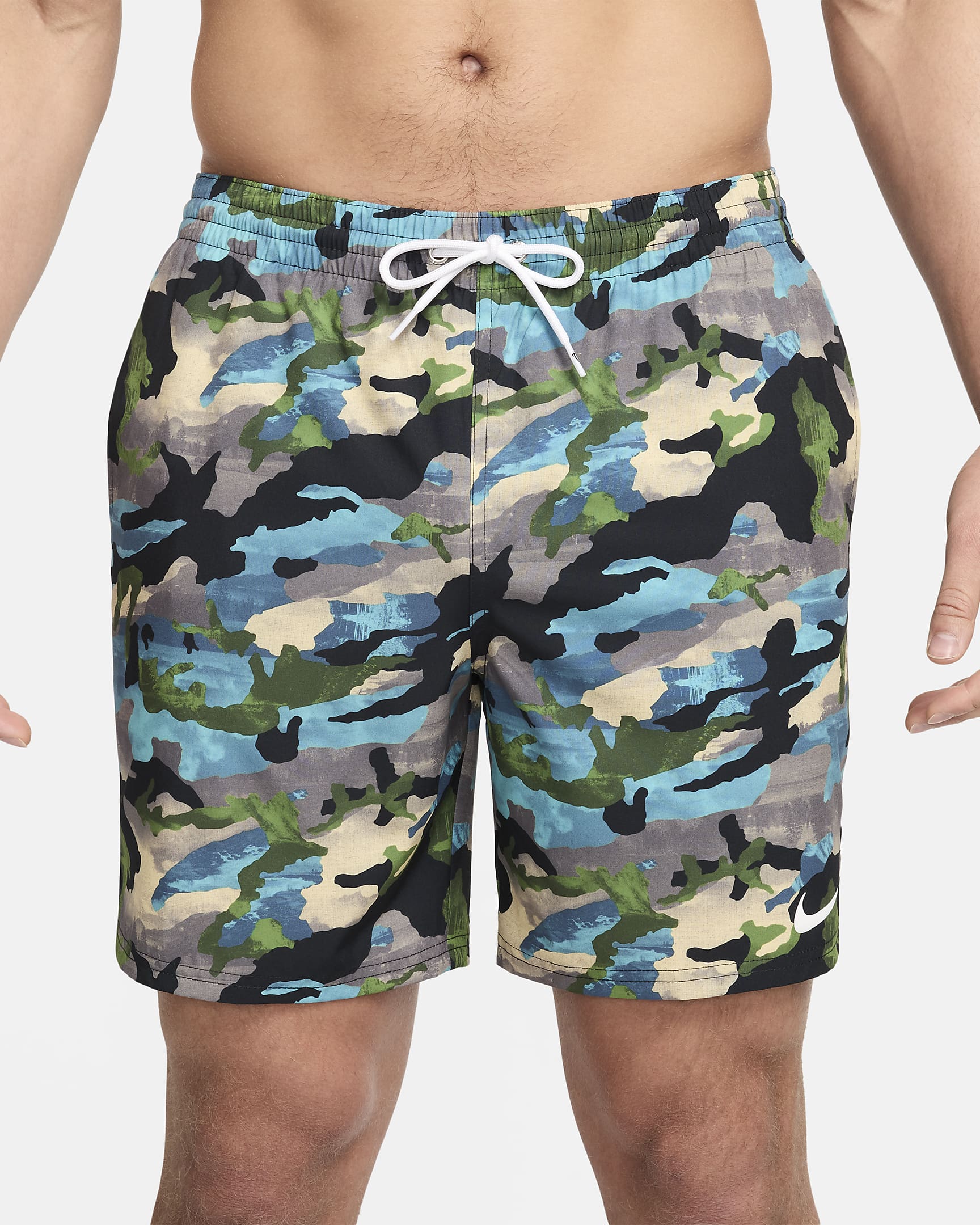 Nike Swim Classic Camo Men's 7" Volley Shorts - Black