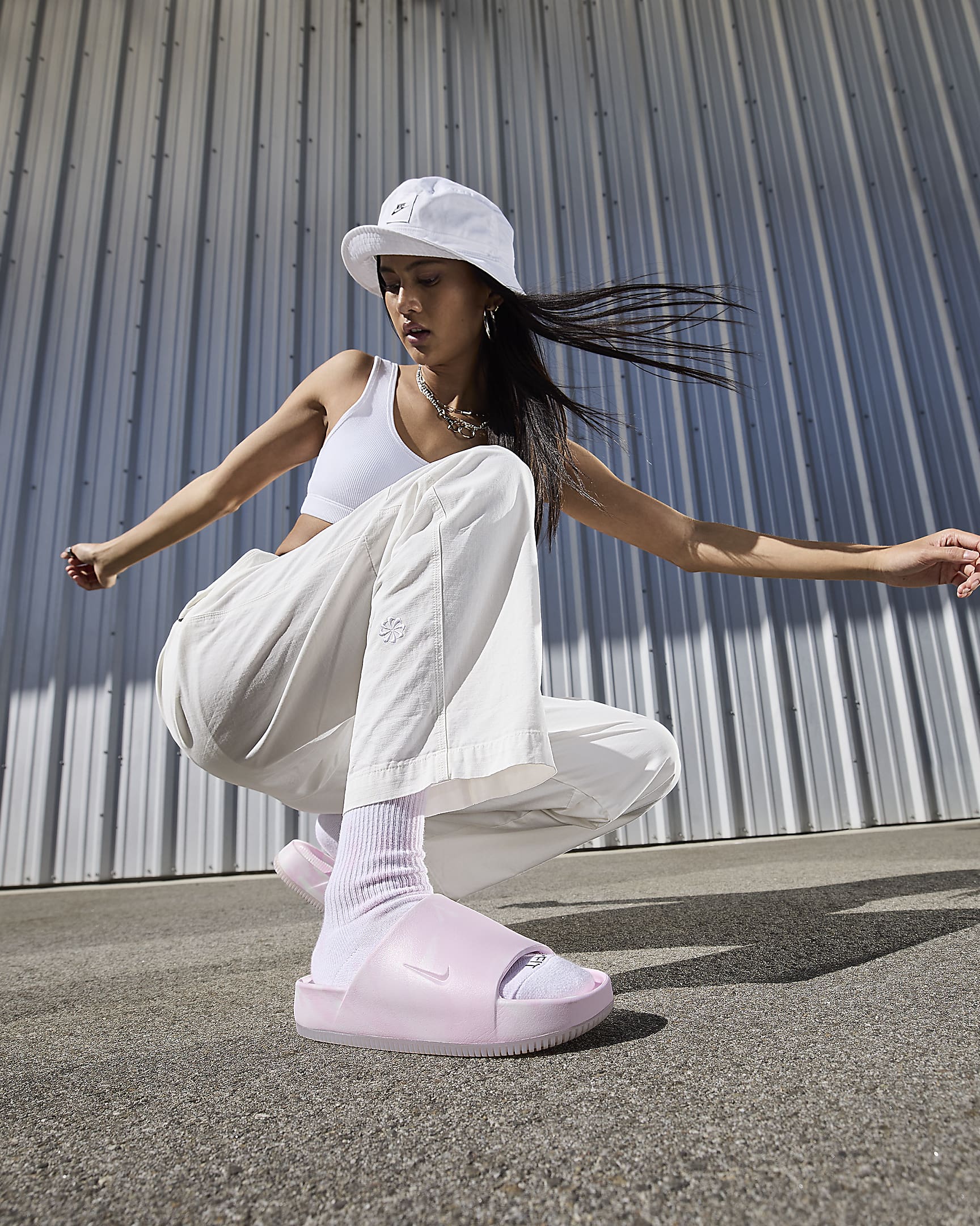 Nike Calm SE Women's Slides - Pink Foam/Pink Foam/Pink Foam