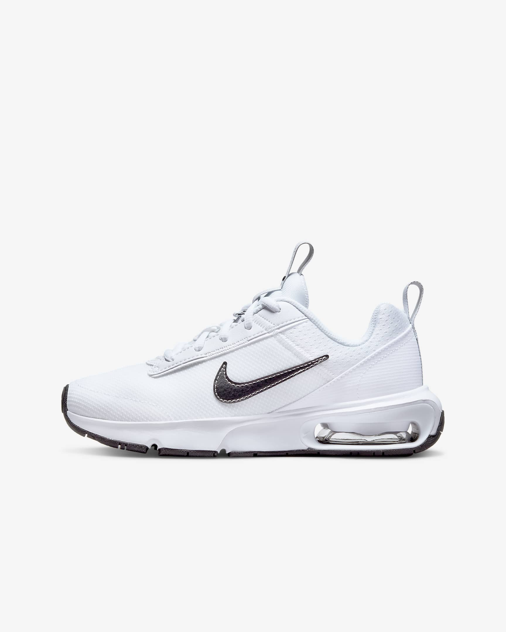 Tenis para niños grandes Nike Air Max INTRLK Lite - Blanco/Polvo fotón/Gris lobo/Negro