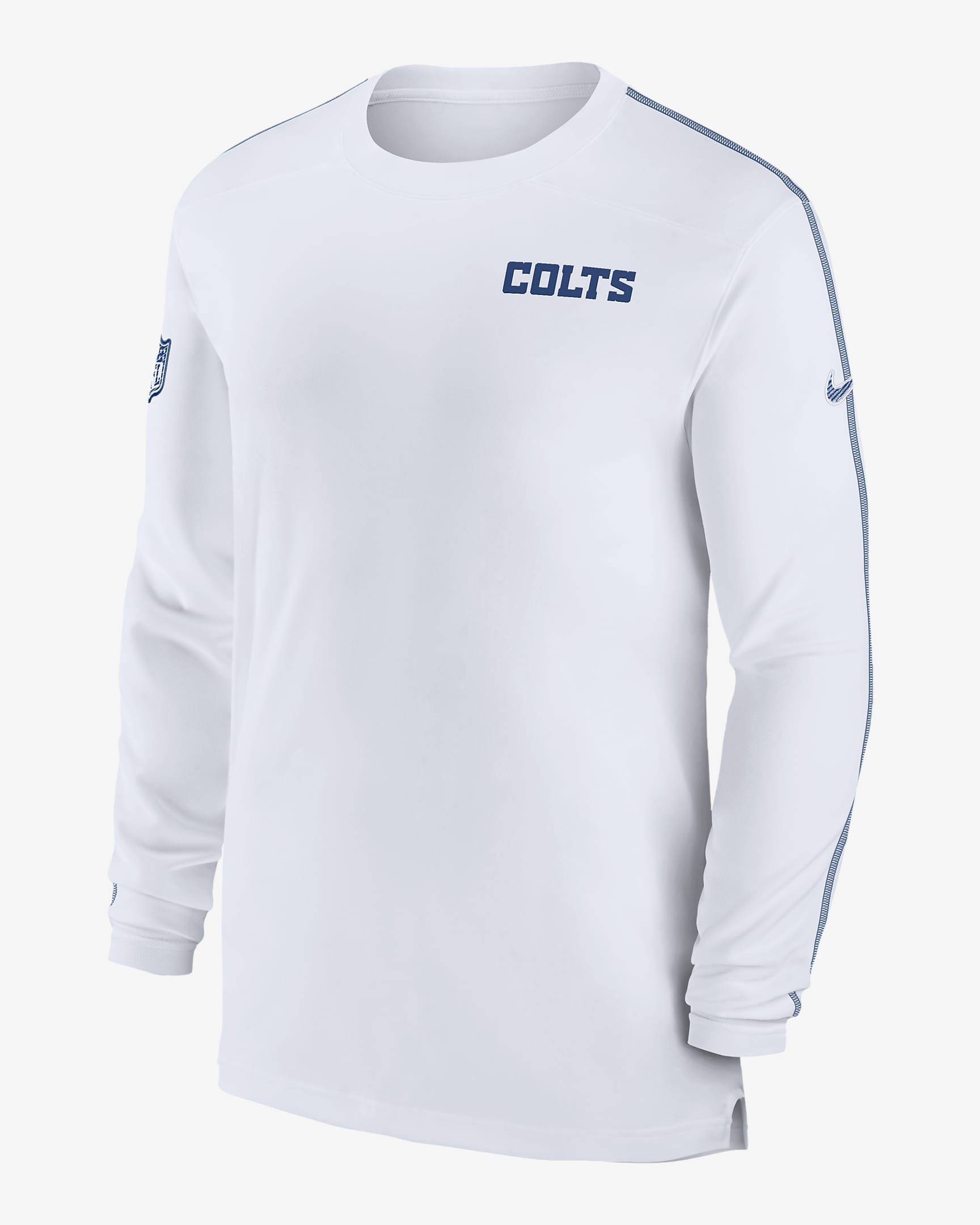 Indianapolis Colts Sideline Coach Men's Nike Dri-FIT NFL Long-Sleeve Top - White