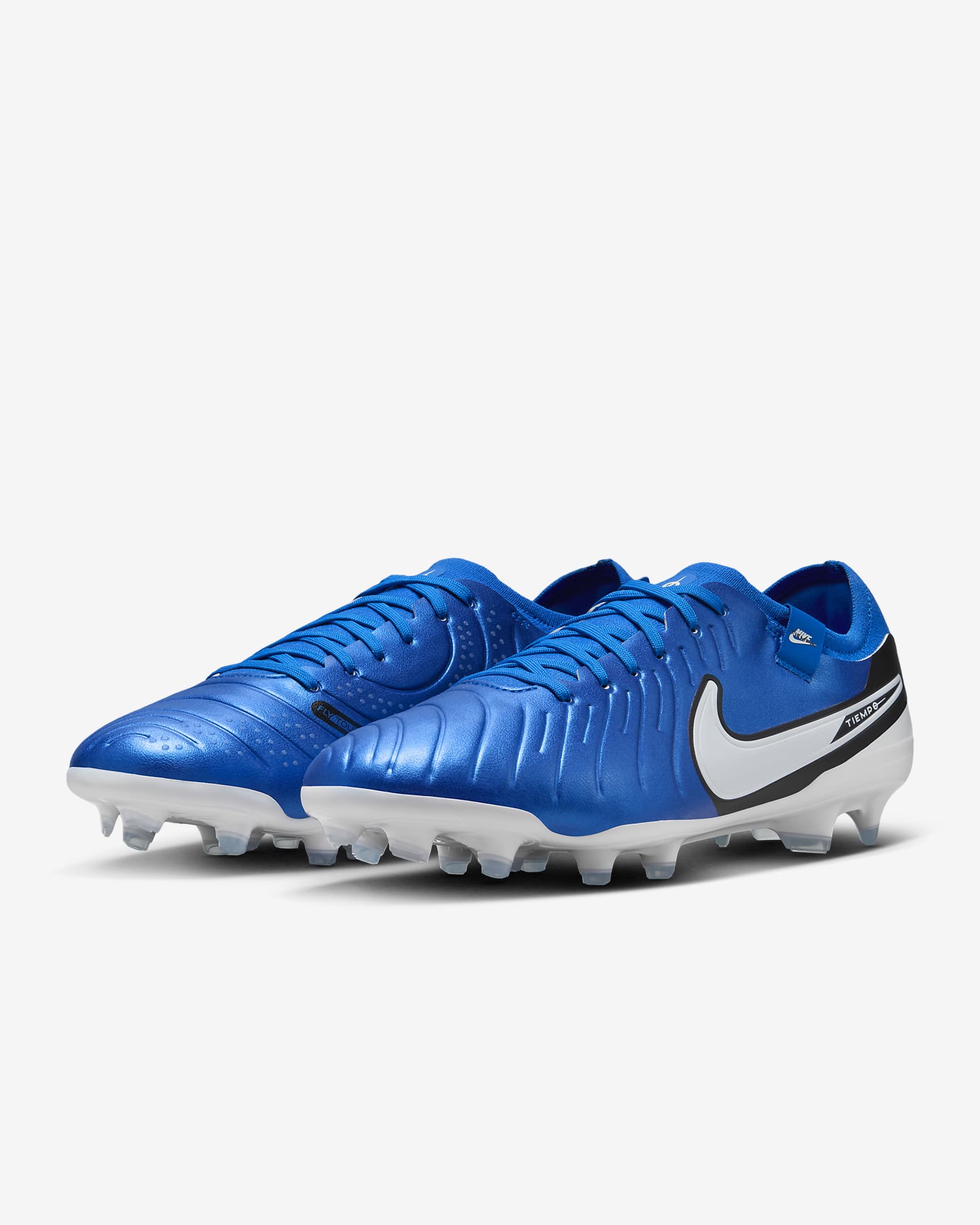 Nike Tiempo Legend 10 Pro Düşük Bilekli Kuru Çim Zemin Kramponu - Soar/Beyaz