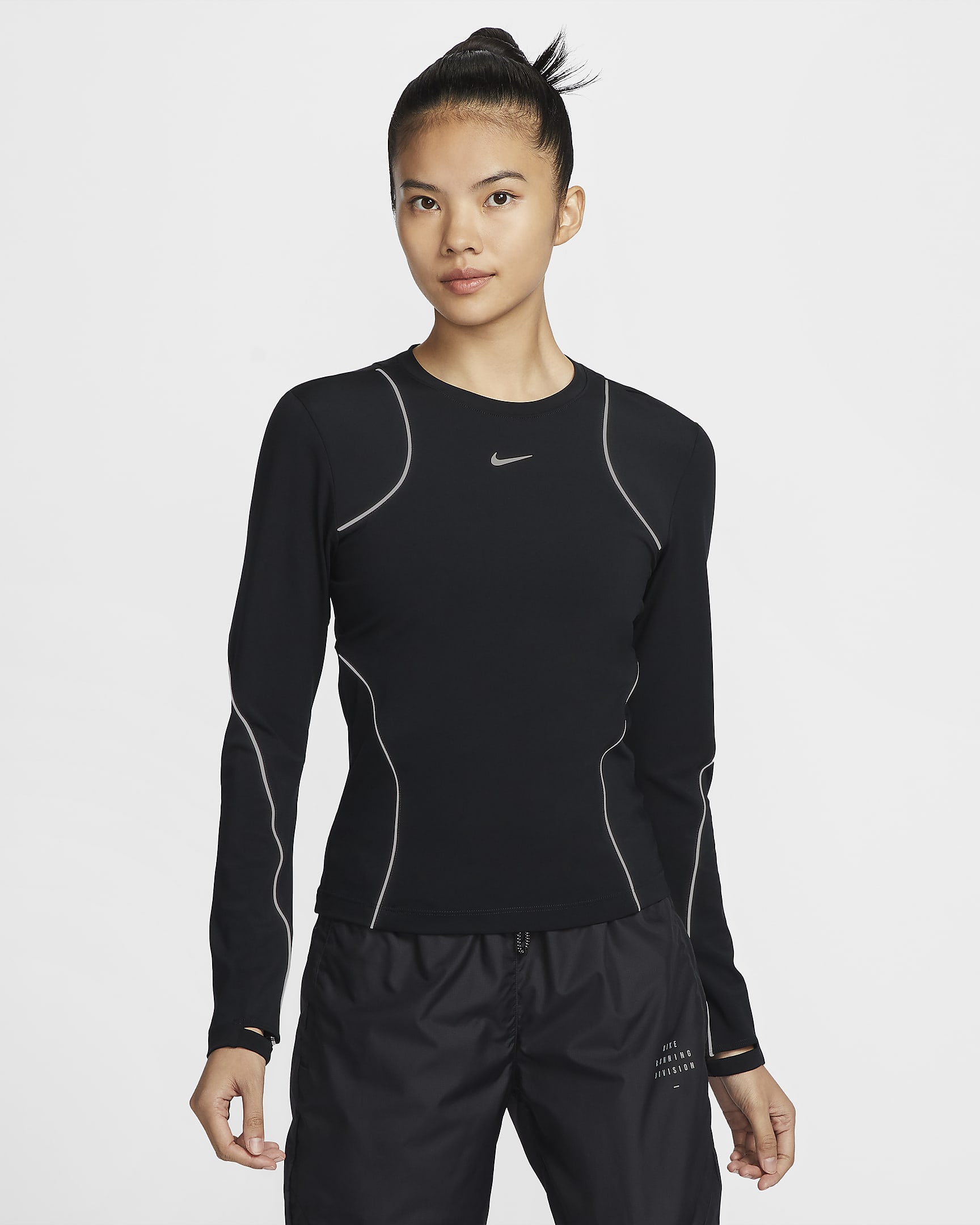 Nike Running Division Women's Long-Sleeve Running Top - Black