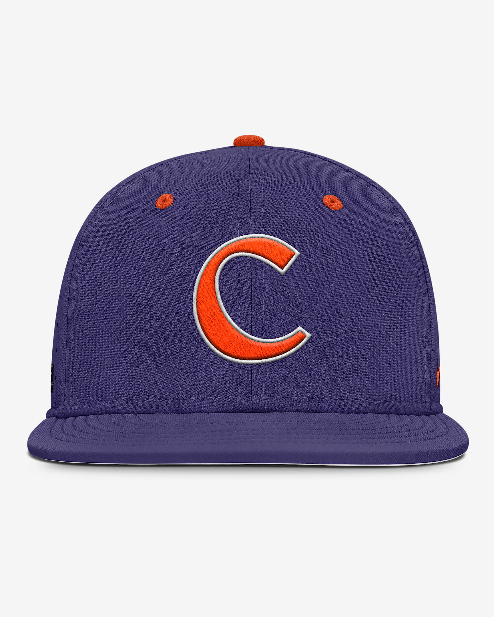 Gorra universitaria Nike Dri-FIT ajustada para hombre Clemson Tigers Dugout True - Morado