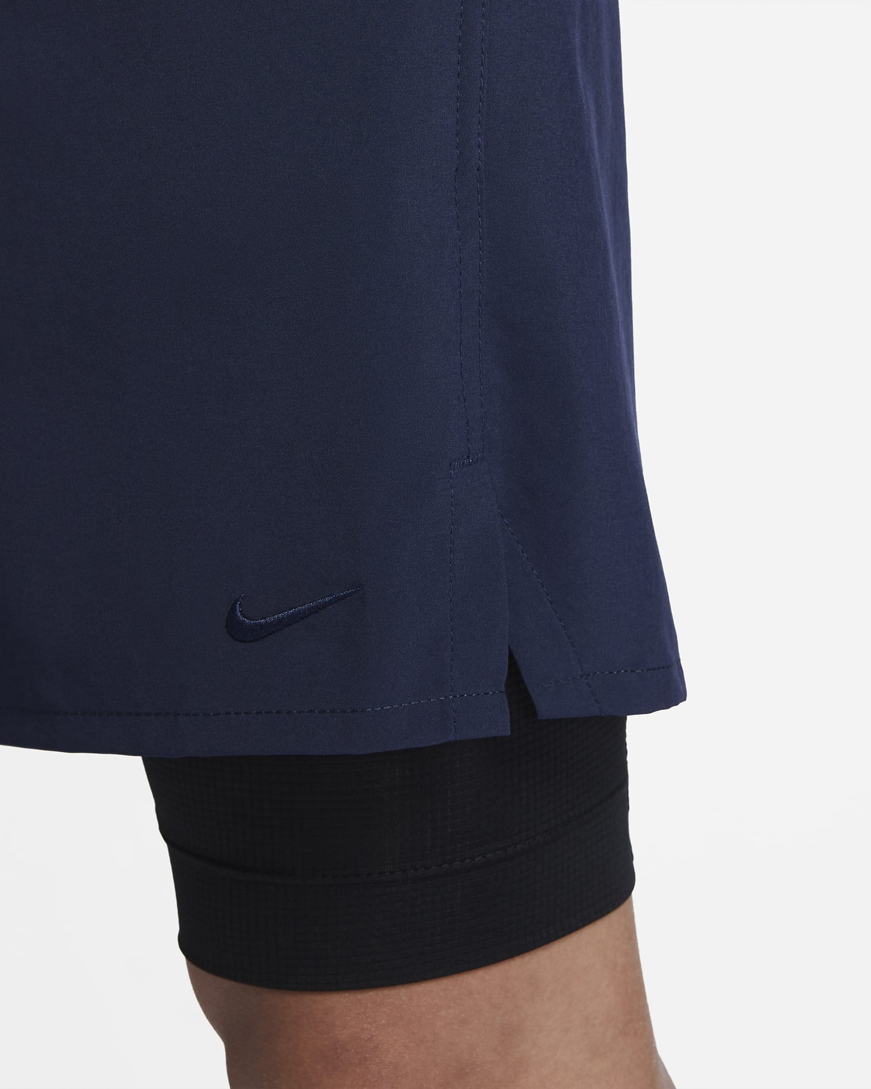 Nike Dri-FIT Unlimited Men's 18cm (approx.) 2-in-1 Versatile Shorts - Obsidian/Black/Black/Obsidian