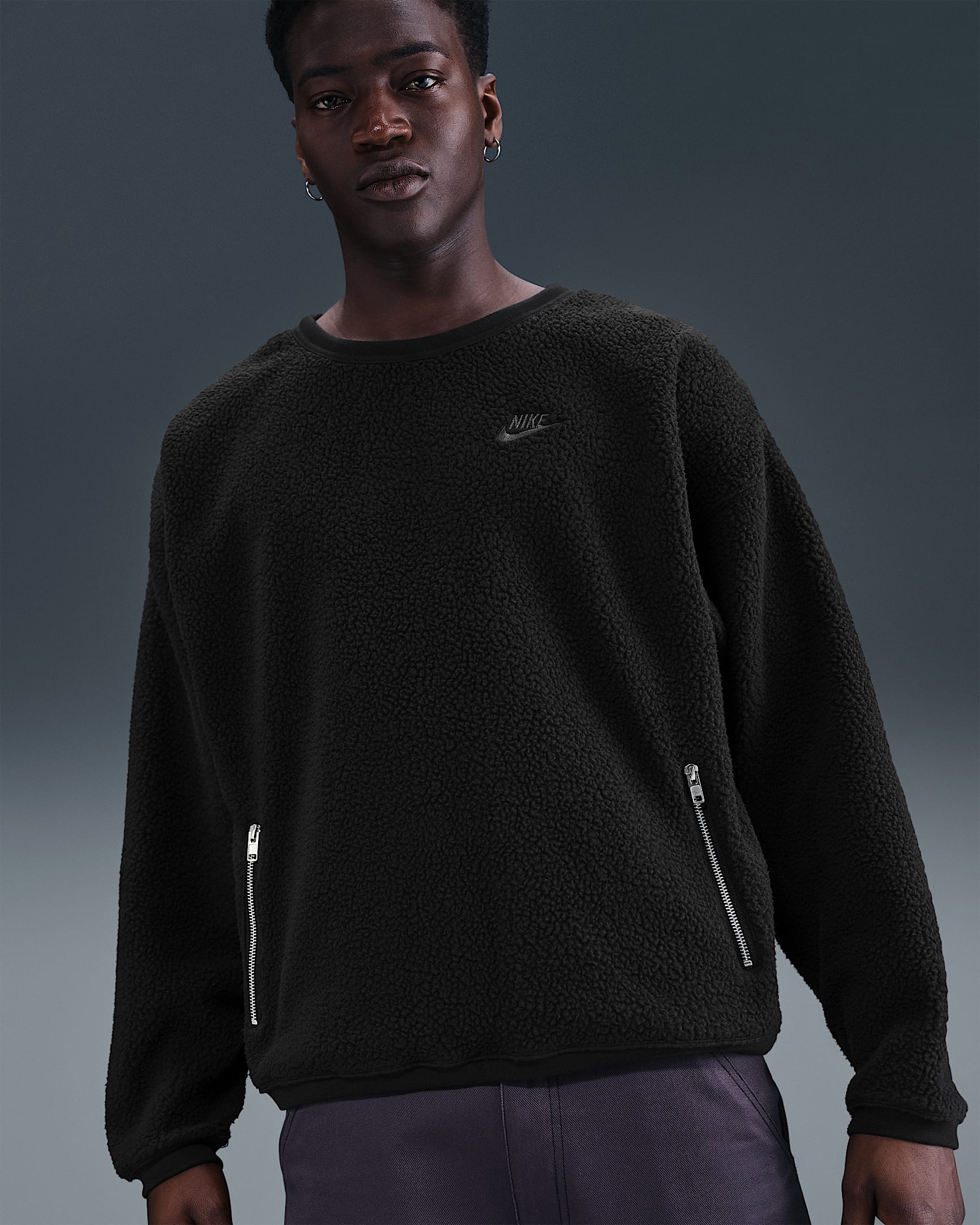 Nike Men's Winterized Crew - Black/Anthracite