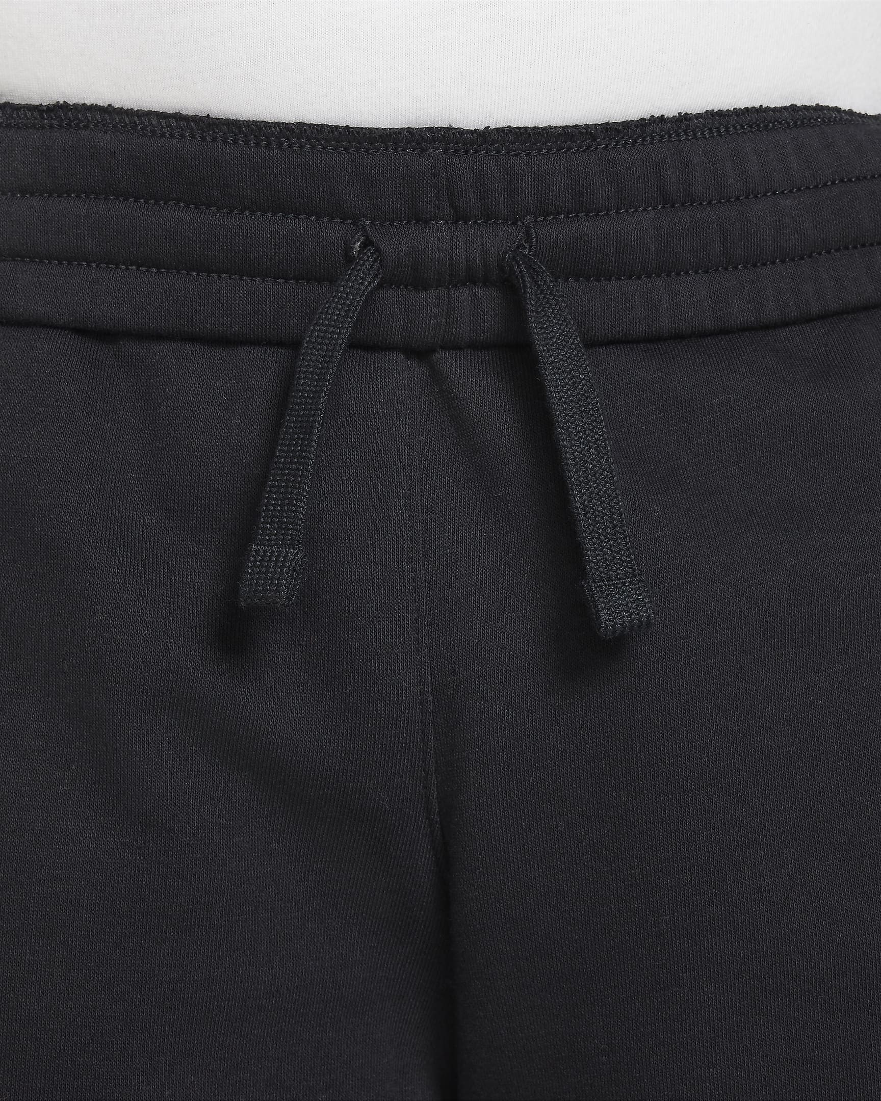 Nike Sportswear Club Fleece Older Kids' French Terry Shorts (Extended Size) - Black/White