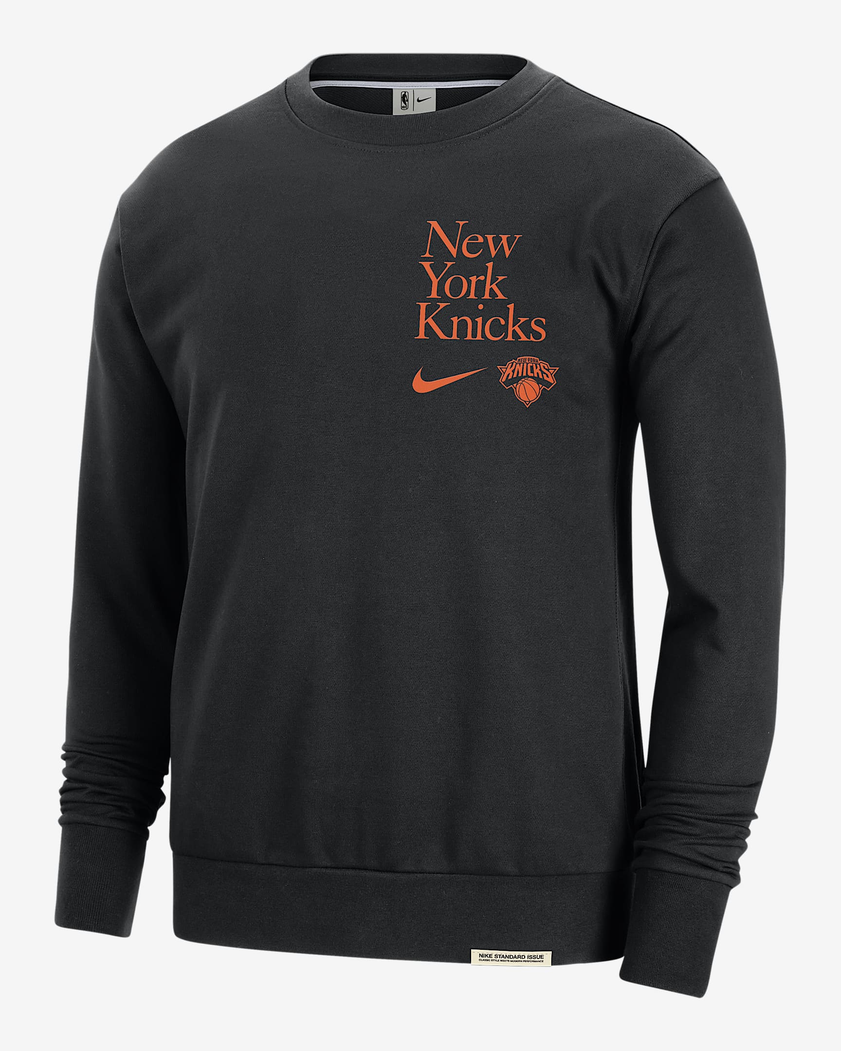 New York Knicks Standard Issue Men's Nike DriFIT NBA CrewNeck