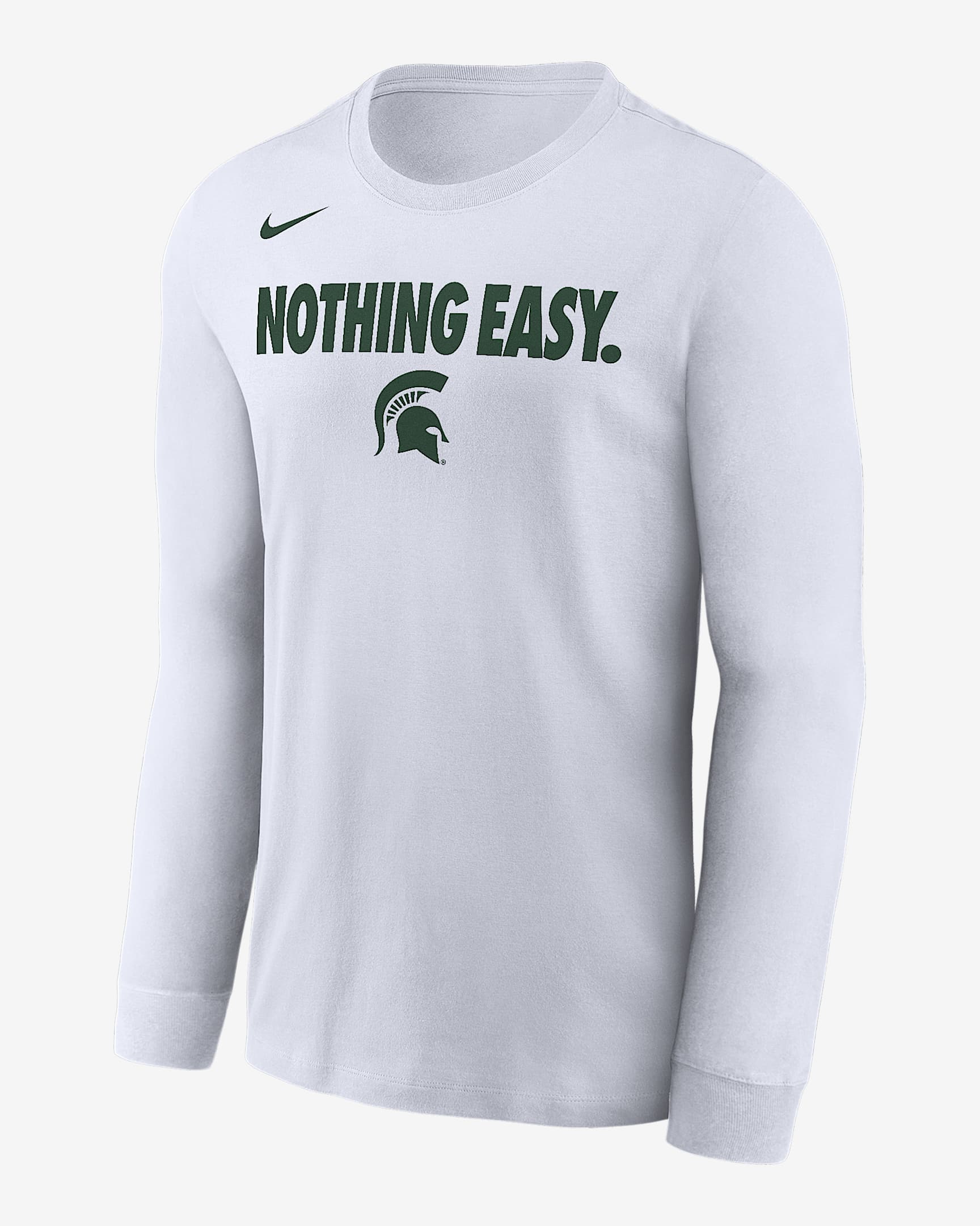 Michigan State Men's Nike College Long-Sleeve T-Shirt - White