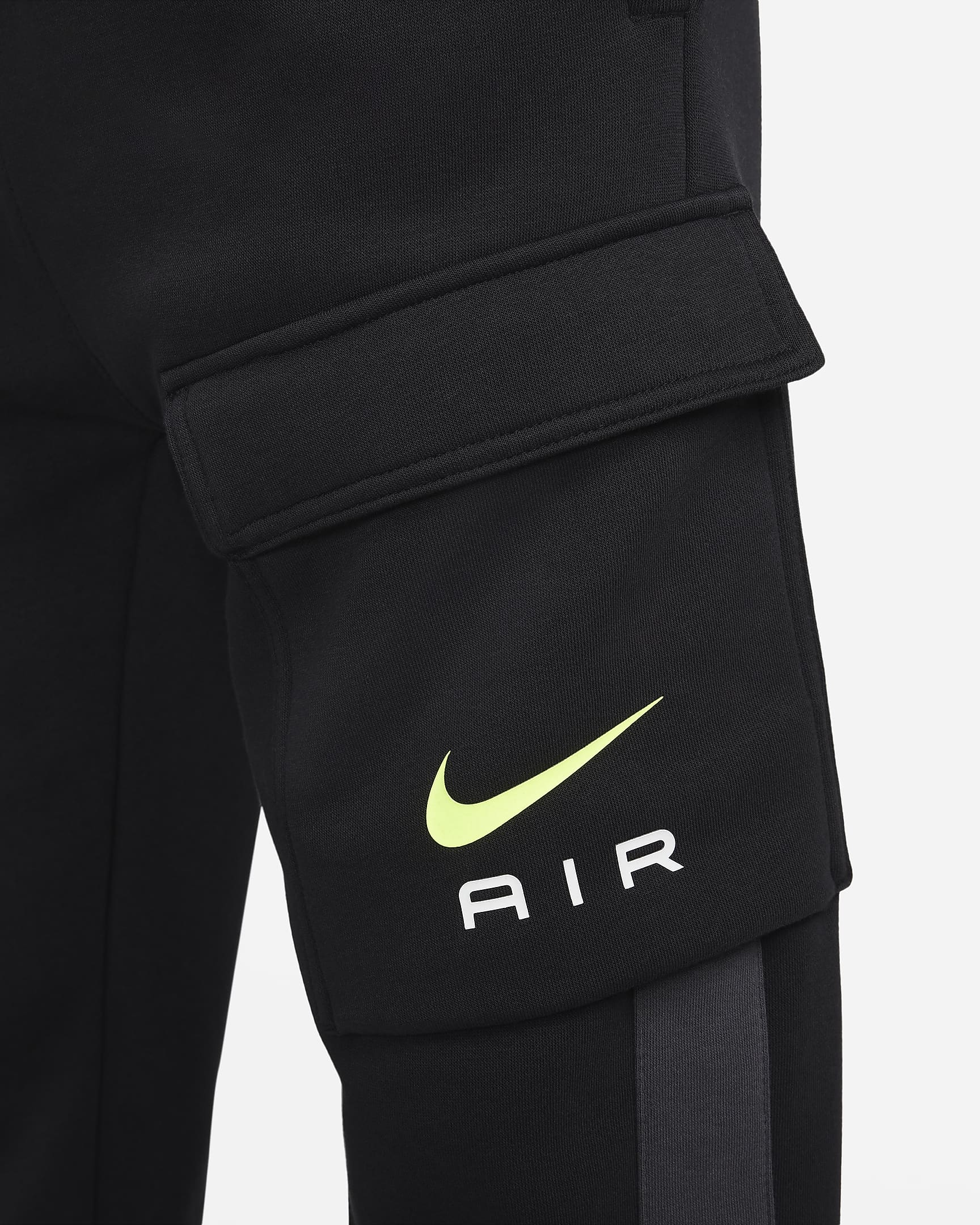 Nike Air Men's Fleece Cargo Pants - Black/Anthracite