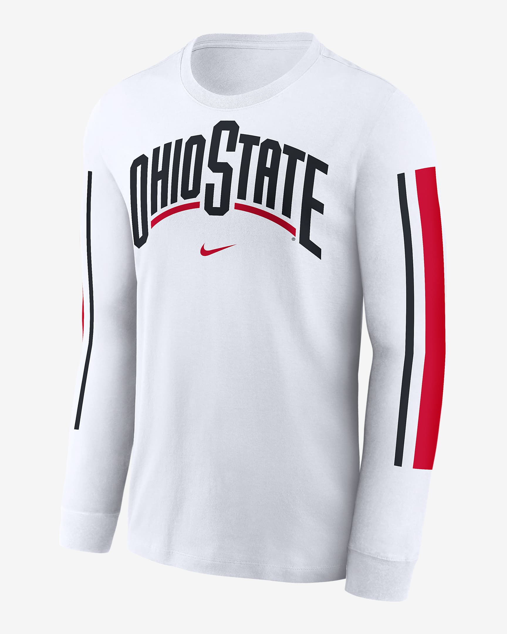 Ohio State Buckeyes Local Spirit Slogan Men's Nike College Long-Sleeve T-Shirt - White