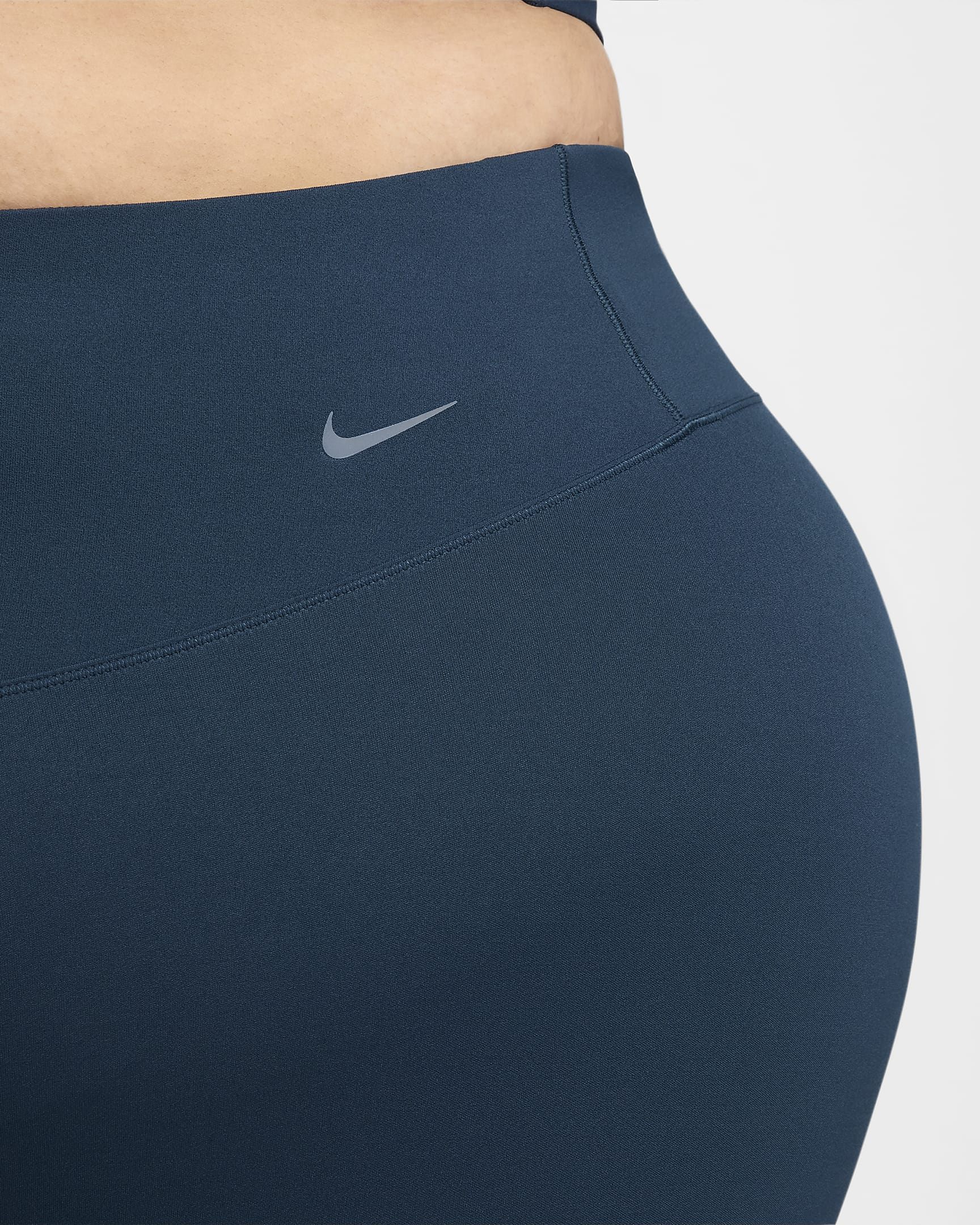 Nike Zenvy Women's Gentle-Support High-Waisted 7/8 Leggings (Plus Size) - Armoury Navy/Black