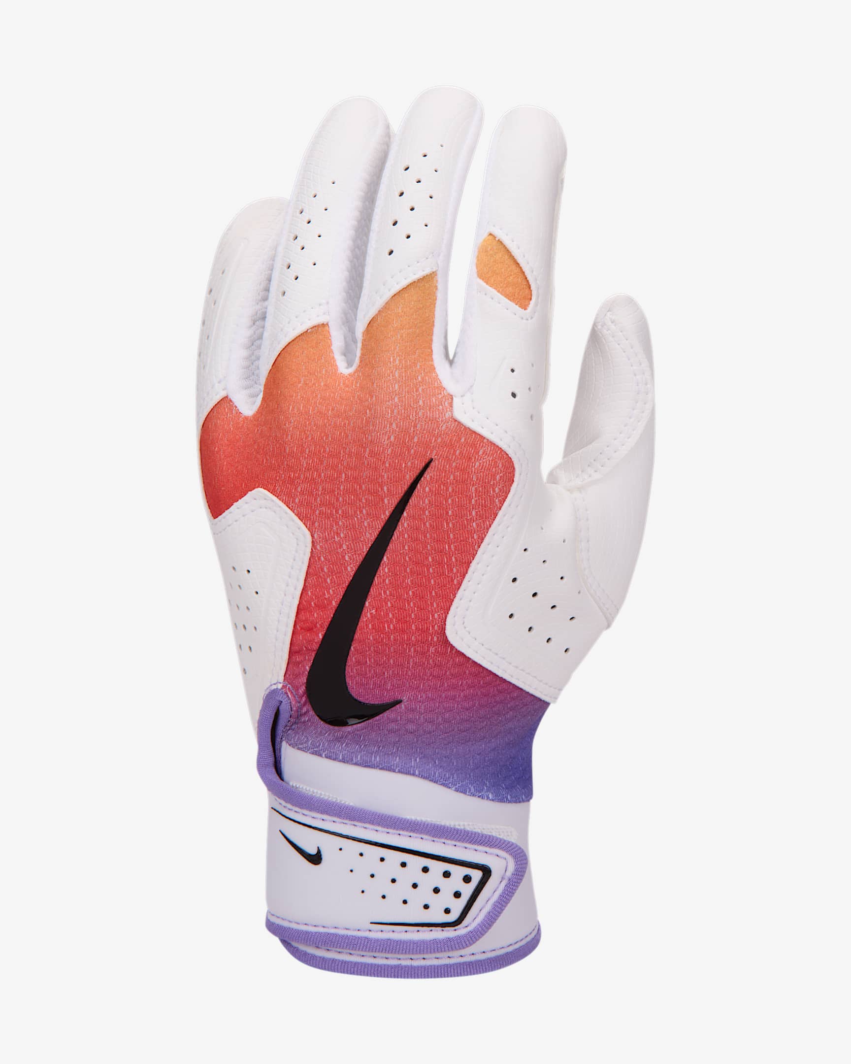 Nike Alpha 2.0 Kids' Baseball Batting Glove - Multi-Color/White/Black/Black