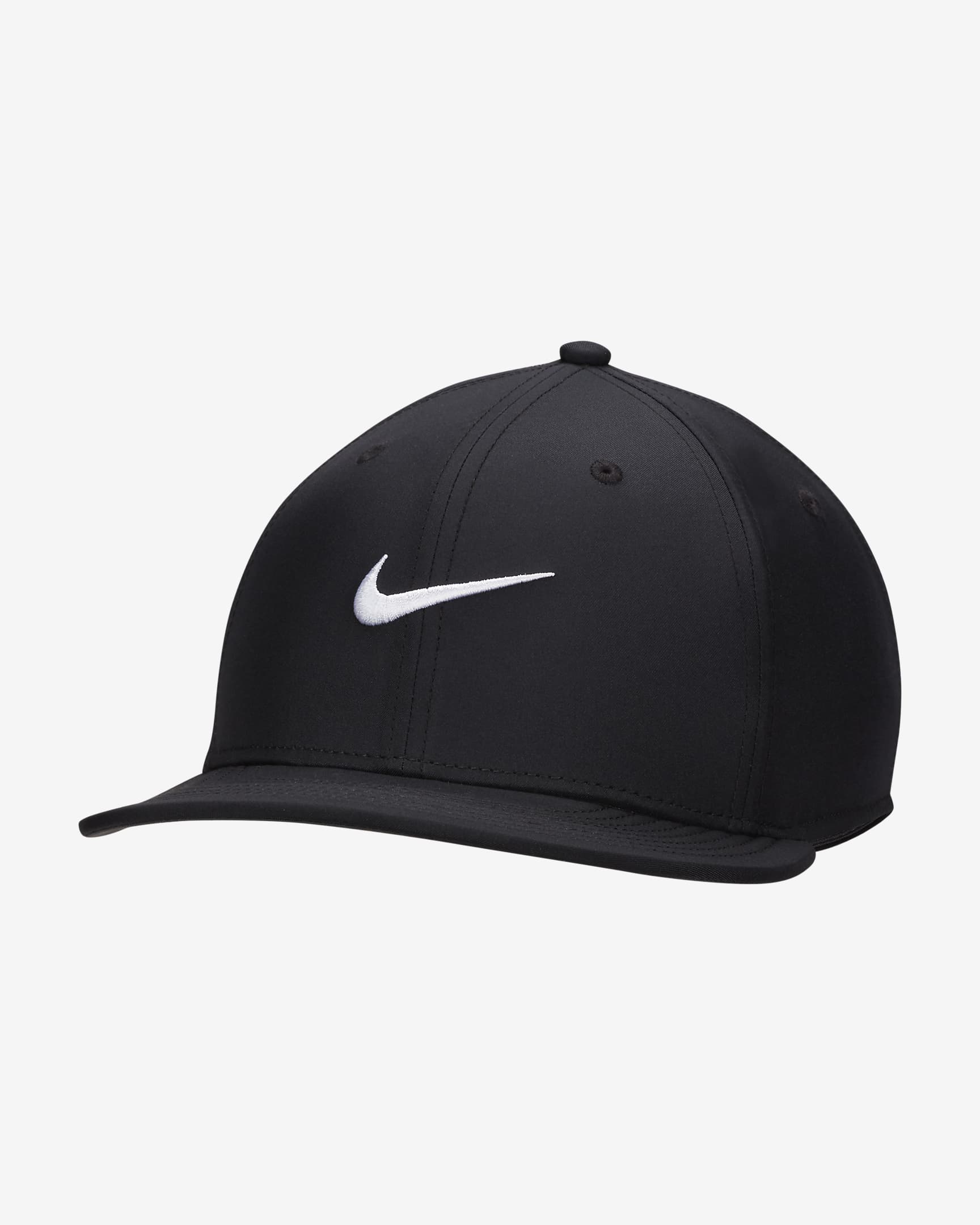 Gorra estructurada de visera redonda Nike Pro - Negro/Antracita/Blanco