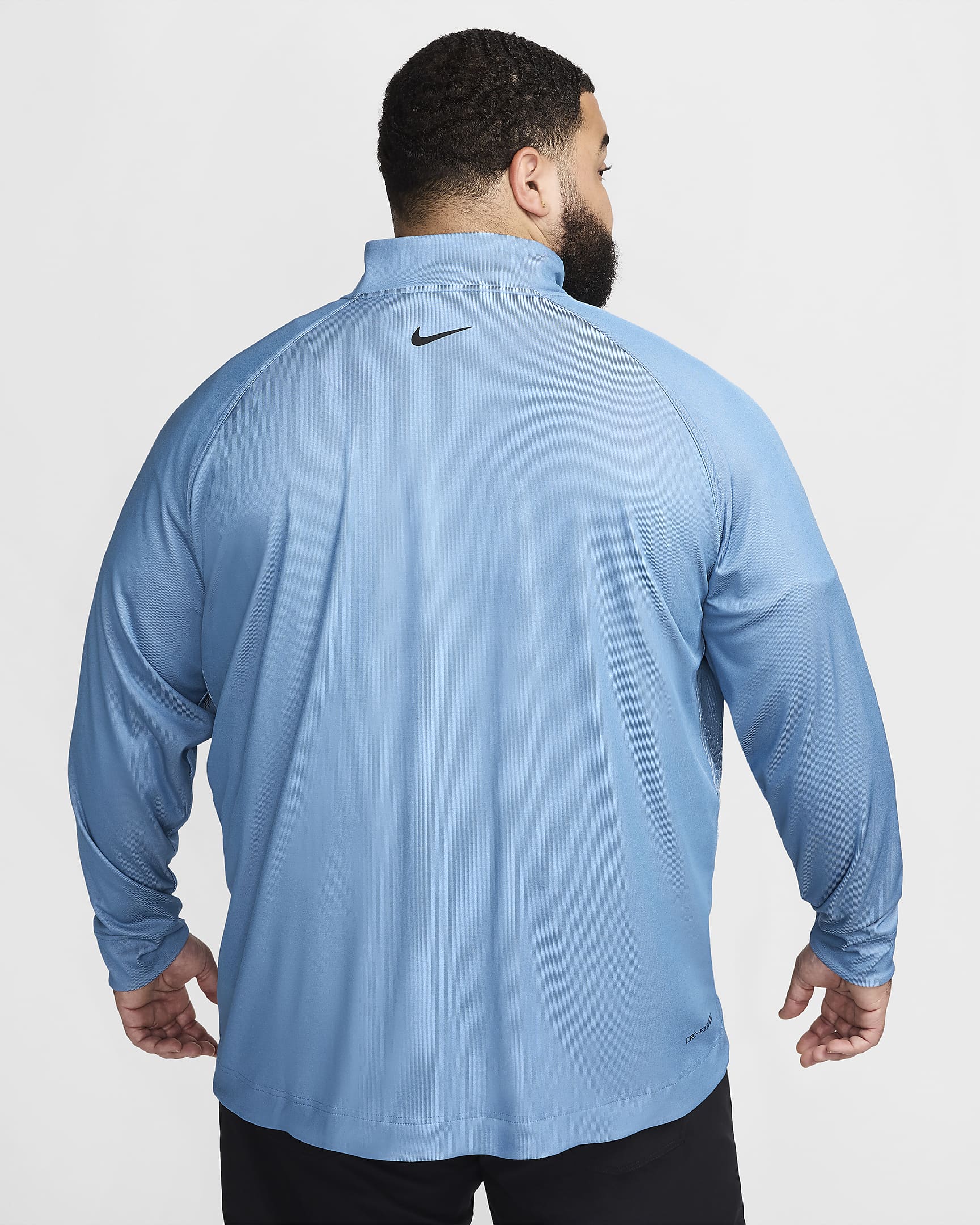 Maglia da golf con zip a metà lunghezza Dri-FIT ADV Nike Tour – Uomo - Aegean Storm/Glacier Blue/Nero