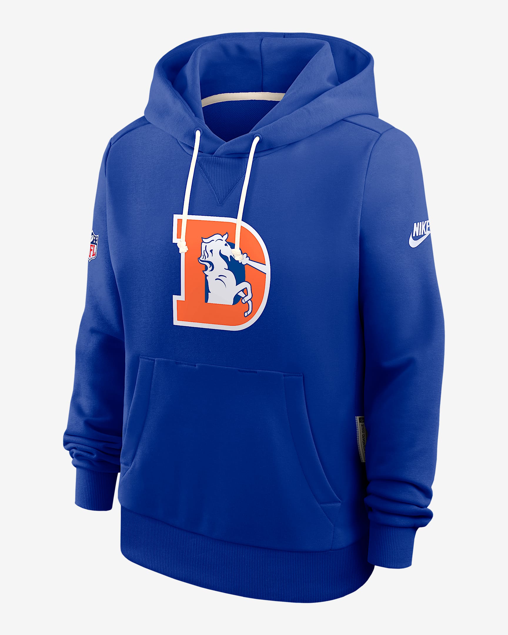 Denver Broncos Alt Pack Women's Nike Dri-FIT NFL Pullover Hoodie - Royal
