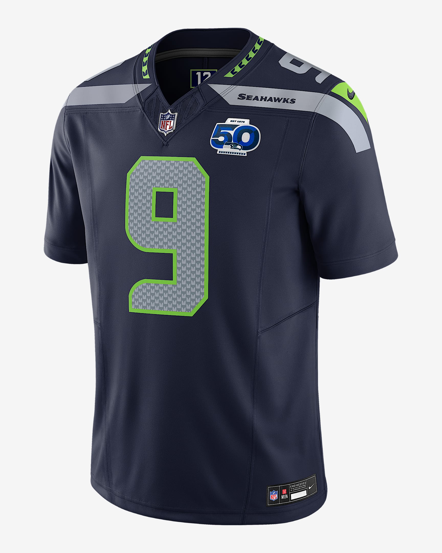Kenneth Walker III Seattle Seahawks 50th Anniversary Men's Nike Dri-FIT NFL Limited Jersey - Navy