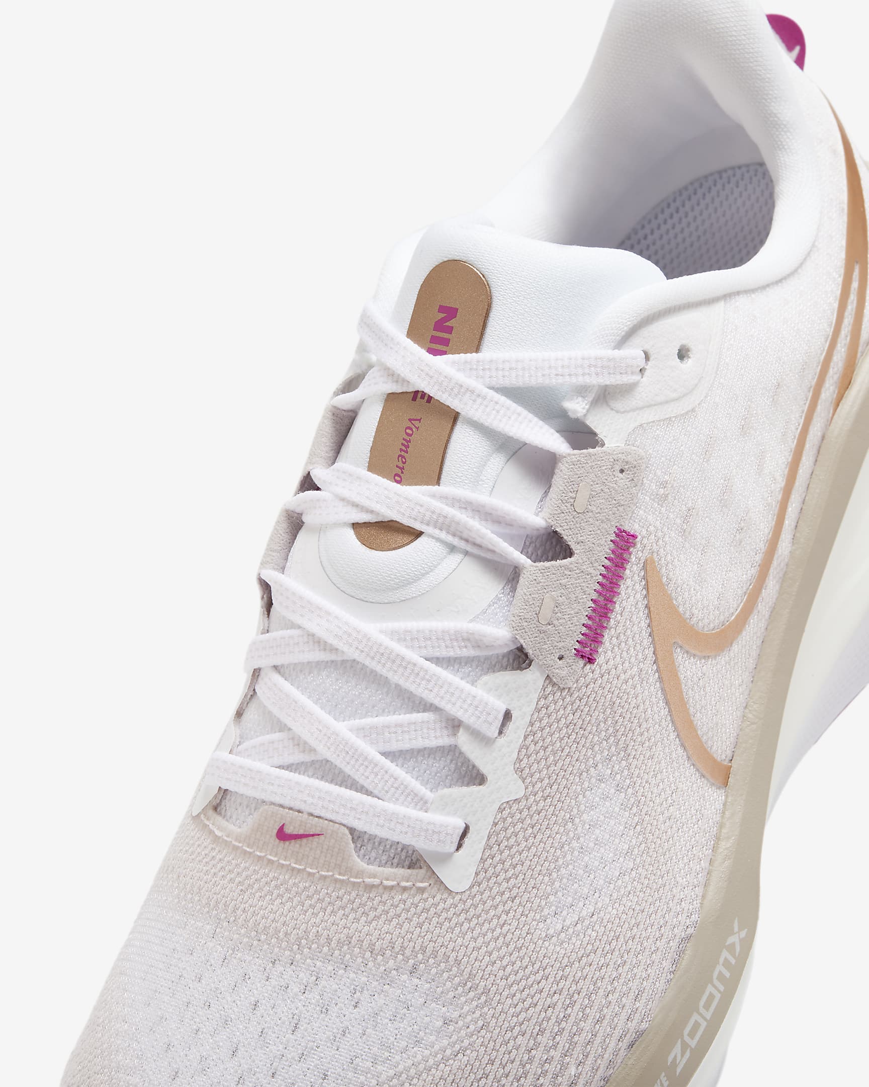 Nike Vomero 17 Women's Road Running Shoes - Platinum Violet/White/Hot Fuchsia/Metallic Red Bronze