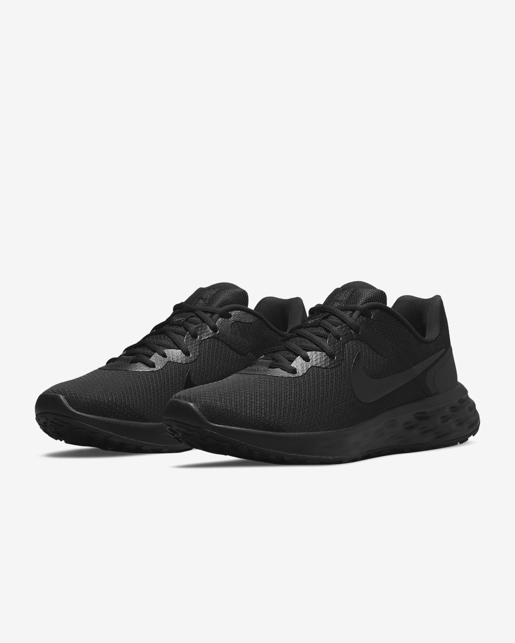 Nike Revolution 6 Men's Road Running Shoes - Black/Dark Smoke Grey/Black