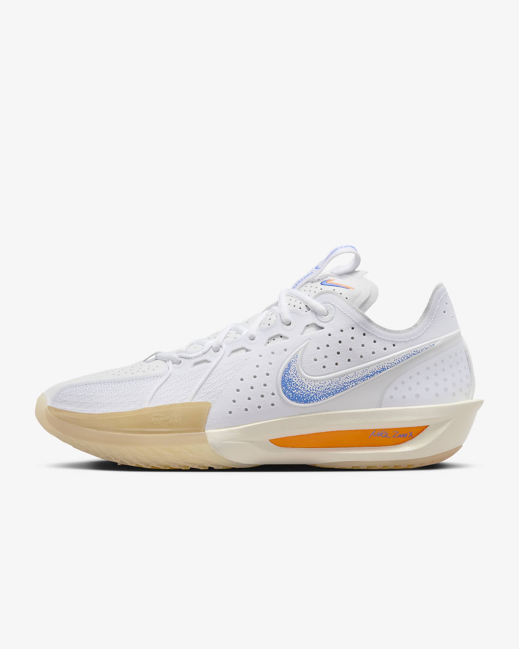 Nike G.T. Cut 3 Blueprint Basketball Shoes - White/Coconut Milk/Gum Yellow/Racer Blue