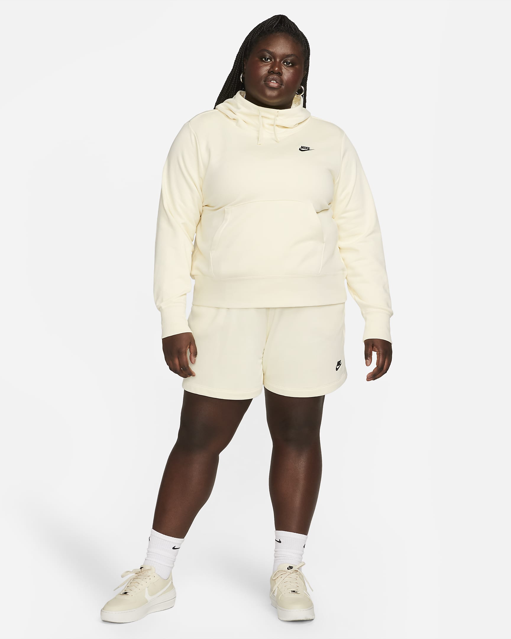Nike Sportswear Club Fleece Women's Mid-Rise Shorts (Plus Size). Nike SA