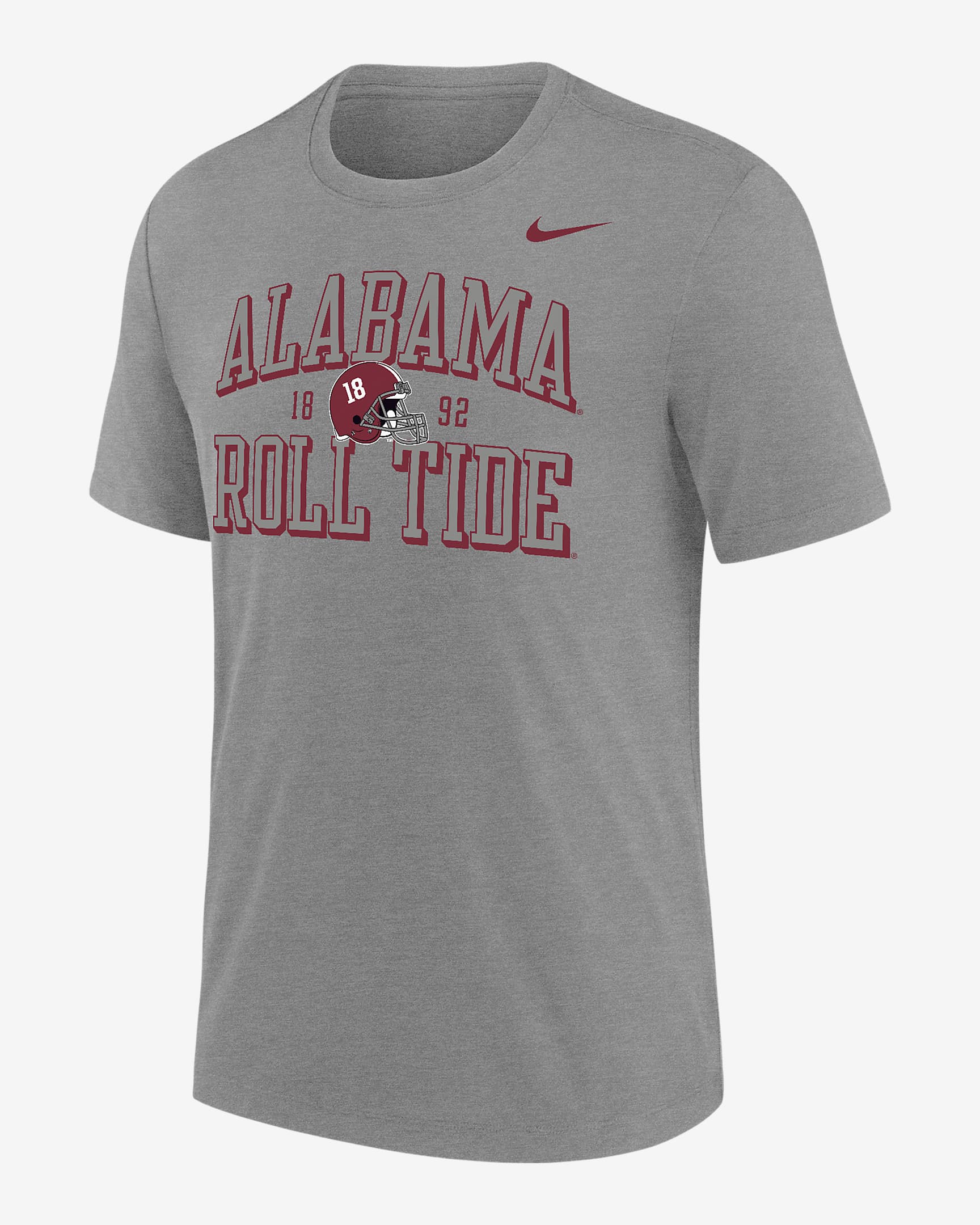 Playera universitaria Nike para hombre Alabama - Gris oscuro jaspeado