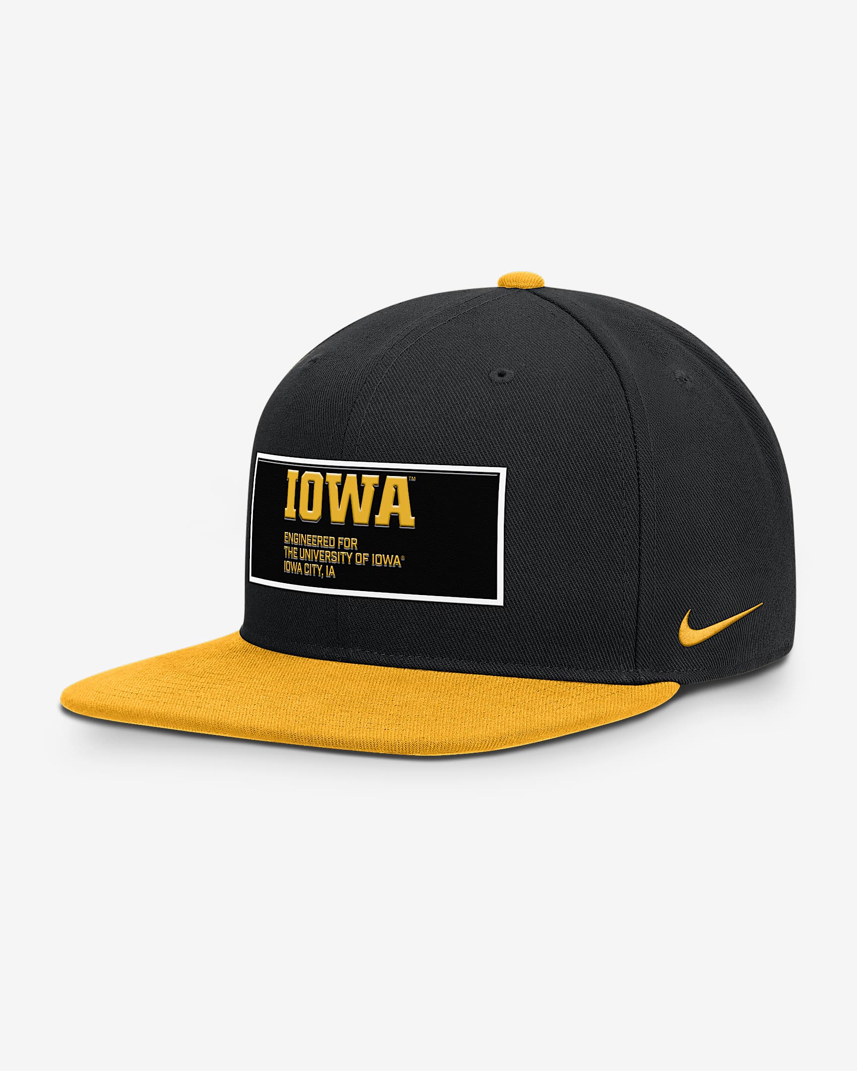 Iowa On-Field Pro Men's Nike Dri-FIT College Adjustable Hat - Black