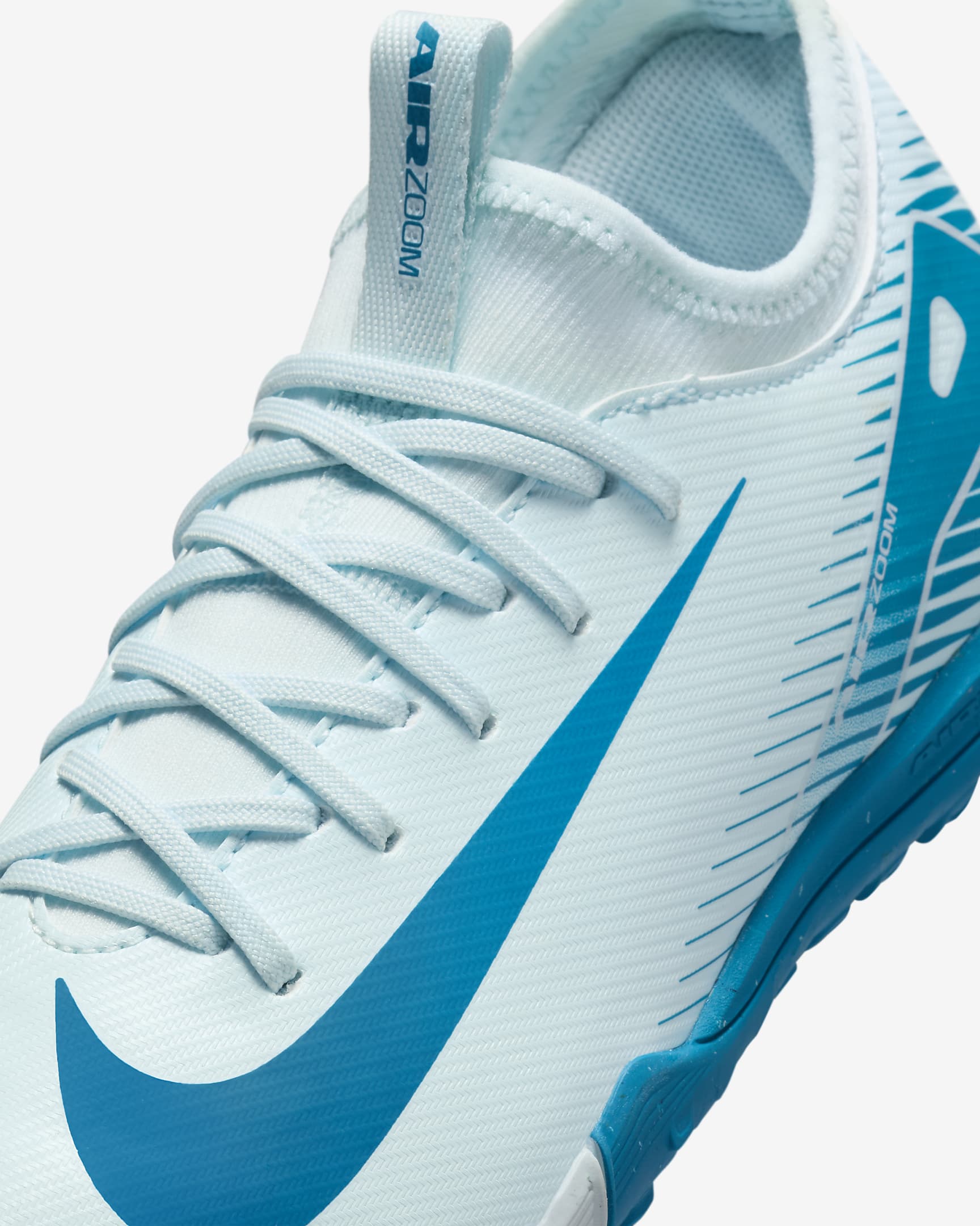 Nike Jr. Mercurial Vapor 16 Academy TF Low-Top-Fußballschuh (jüngere/ältere Kinder) - Glacier Blue/Blue Orbit