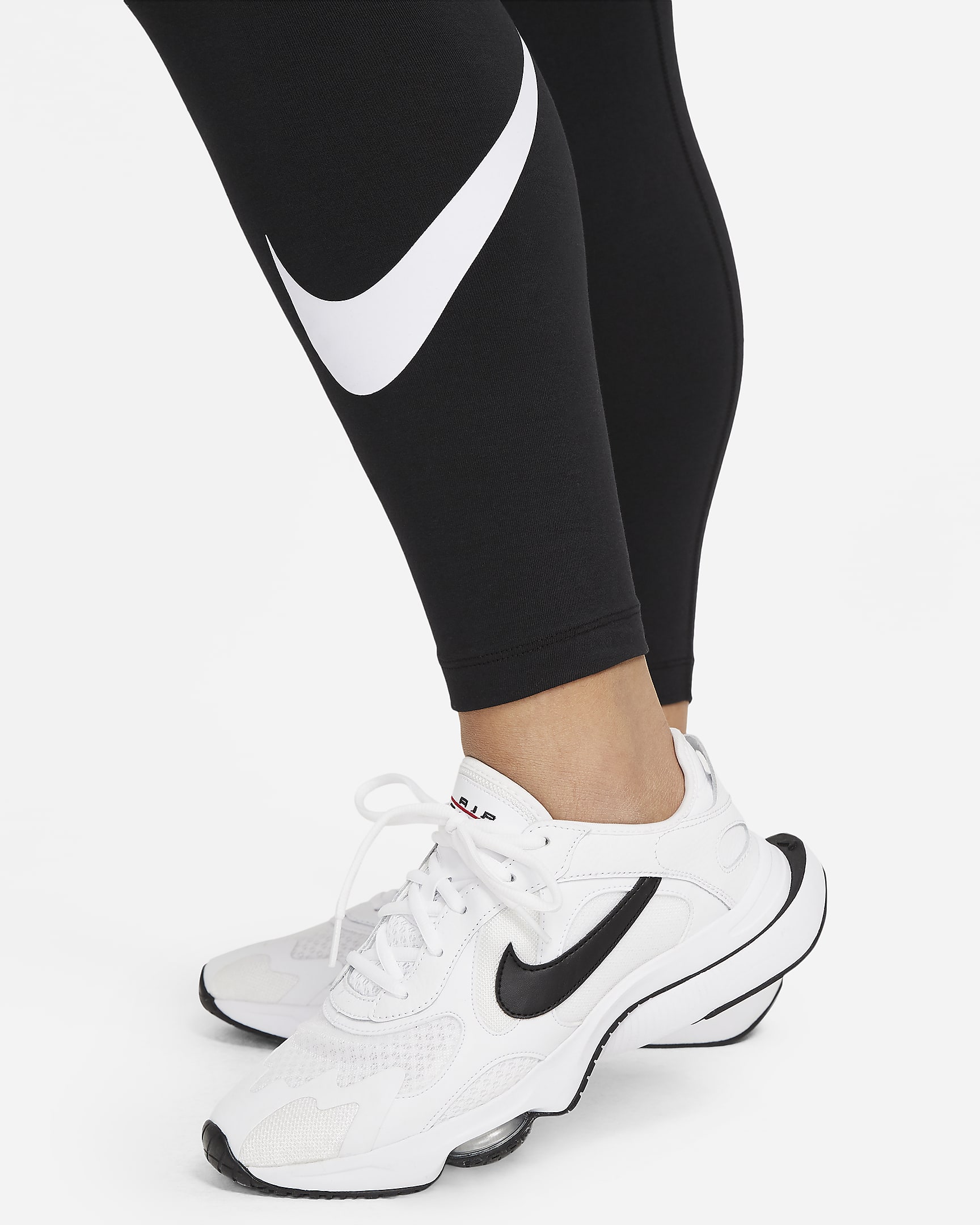 Nike Sportswear Essential Womens Mid Rise Swoosh Leggings Plus Size