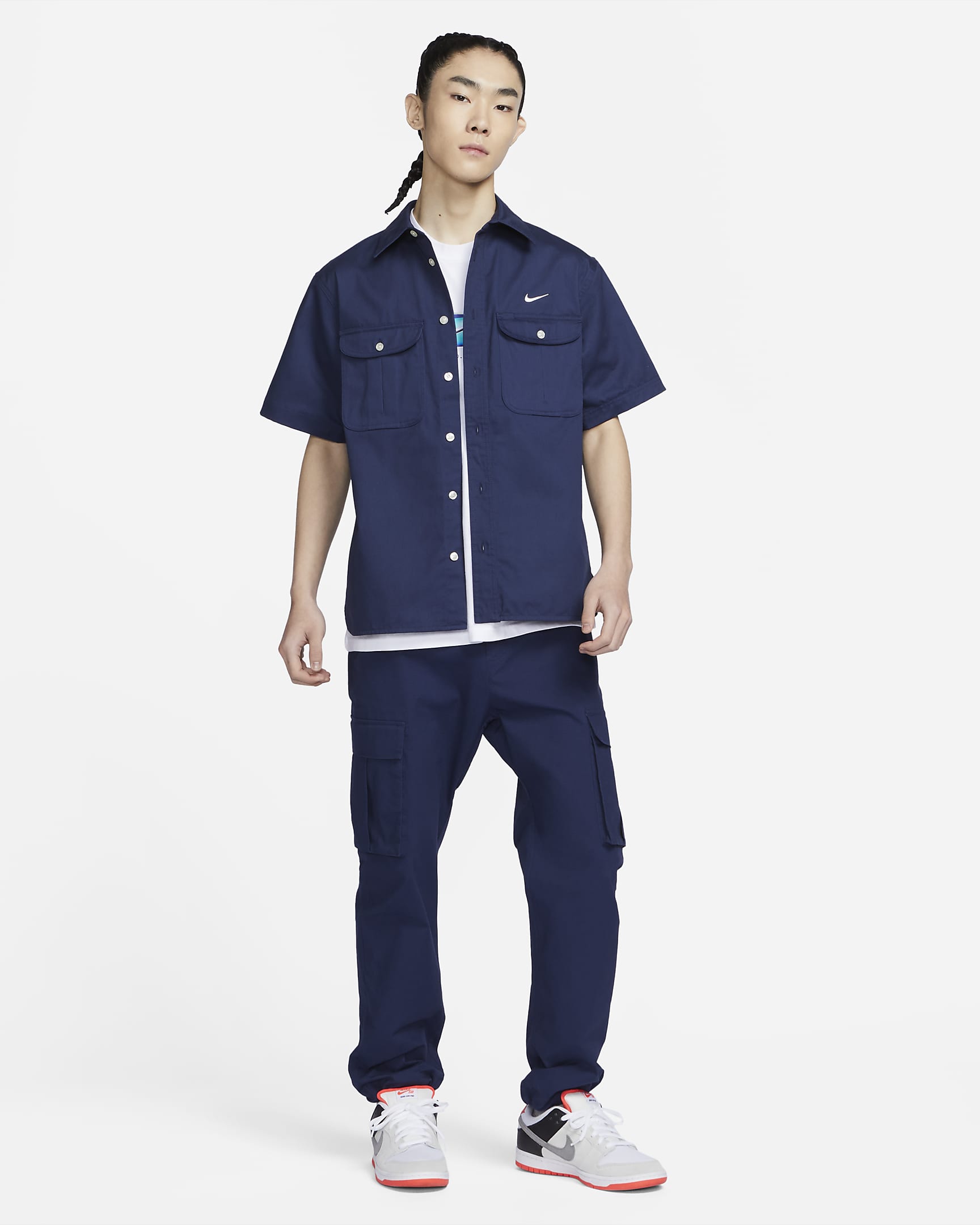 Nike SB Shortsleeve Woven Skate Button Down. Nike SG