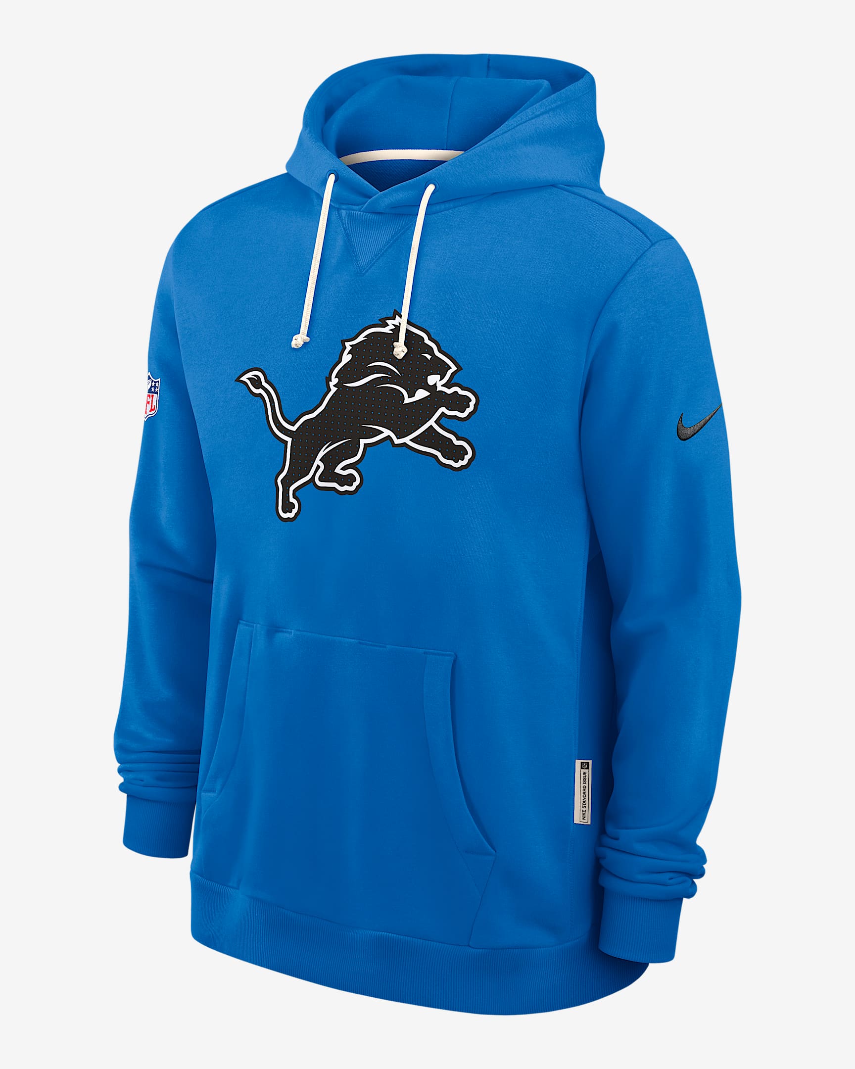 Detroit Lions Initial Home Sideline Men's Nike Dri-FIT NFL Pullover Hoodie - Blue