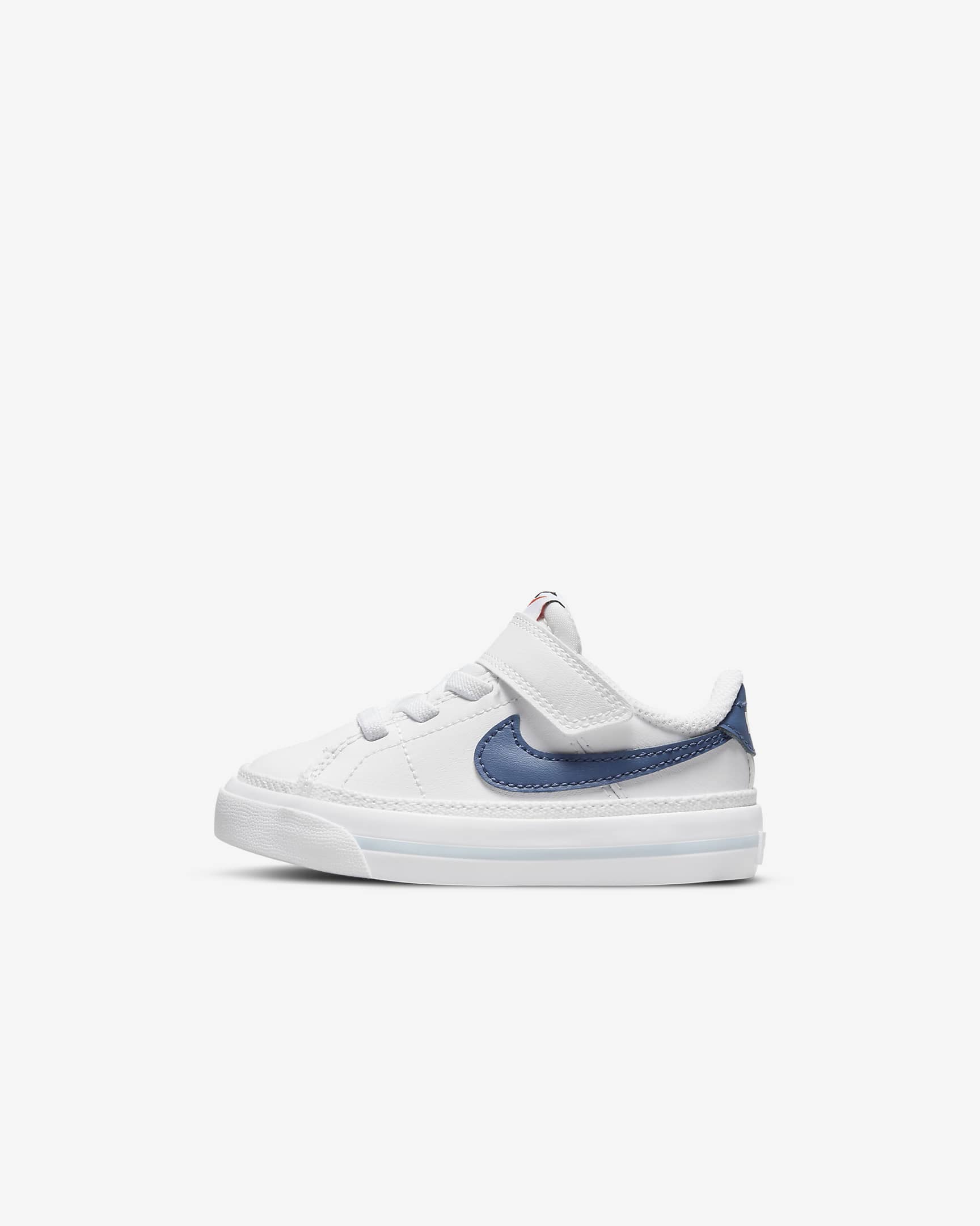 NikeCourt Legacy Baby/Toddler Shoes - White/Boarder Blue/Team Orange/Mystic Navy