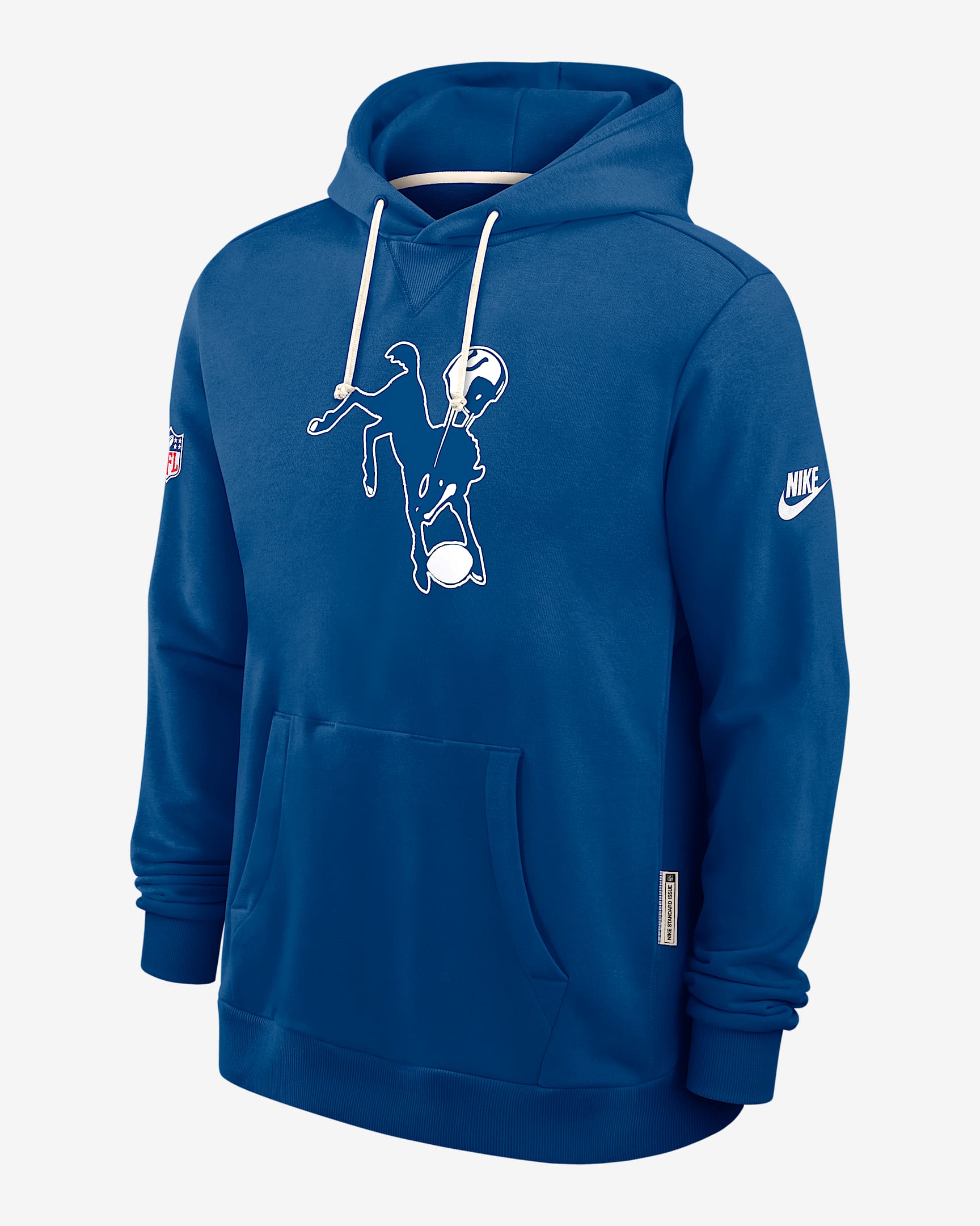 Indianapolis Colts Alt Offensive Set Play Sideline Men's Nike Dri-FIT NFL Pullover Hoodie - Blue