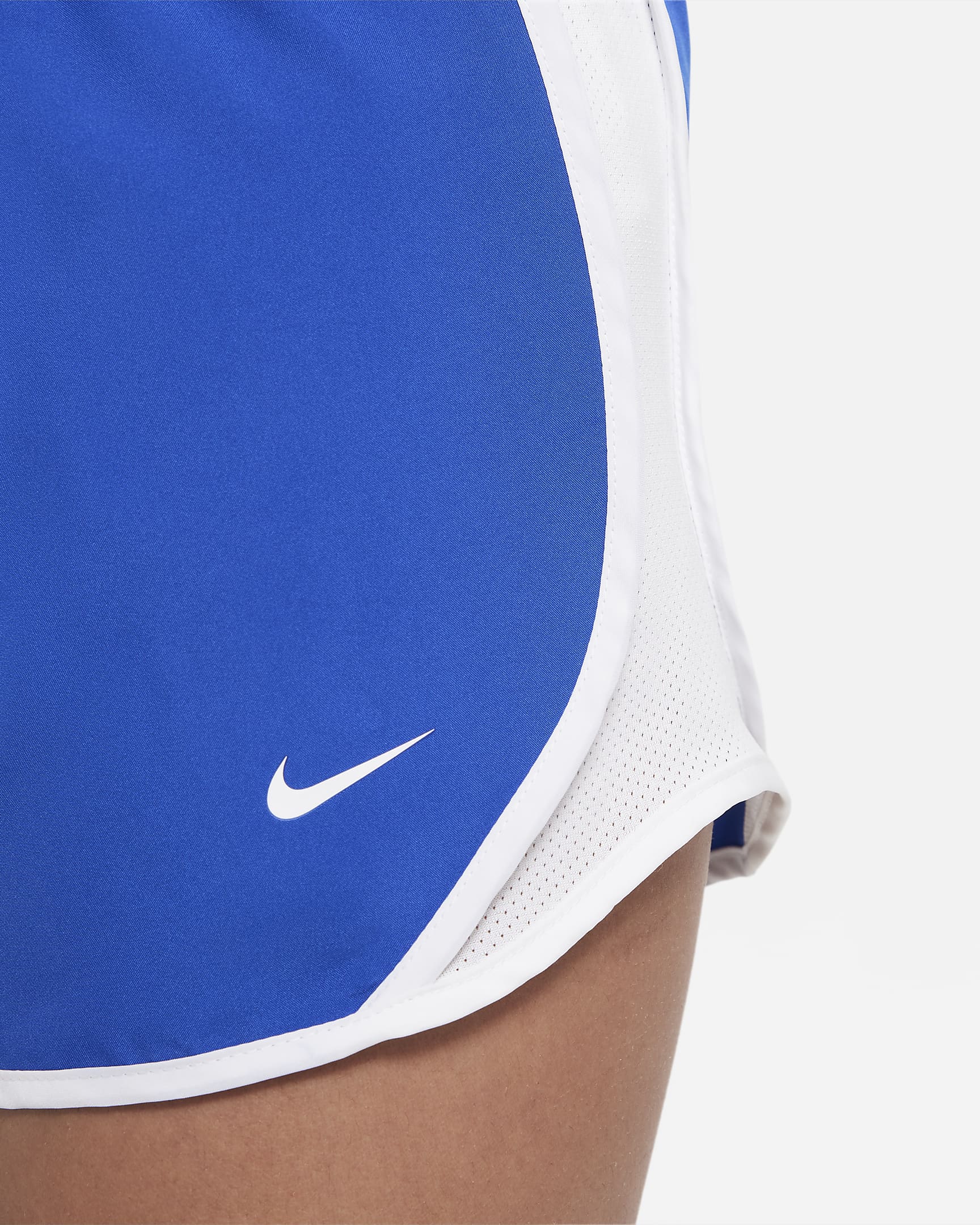 Nike Tempo Big Kids' (Girls') Dri-FIT Running Shorts - Game Royal/White/White/White