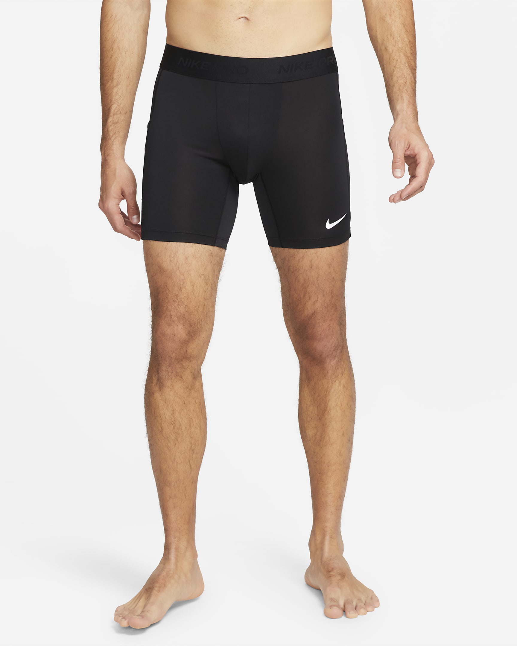 Nike Pro Dri-FIT Fitnessshorts für Herren - Schwarz/Weiß