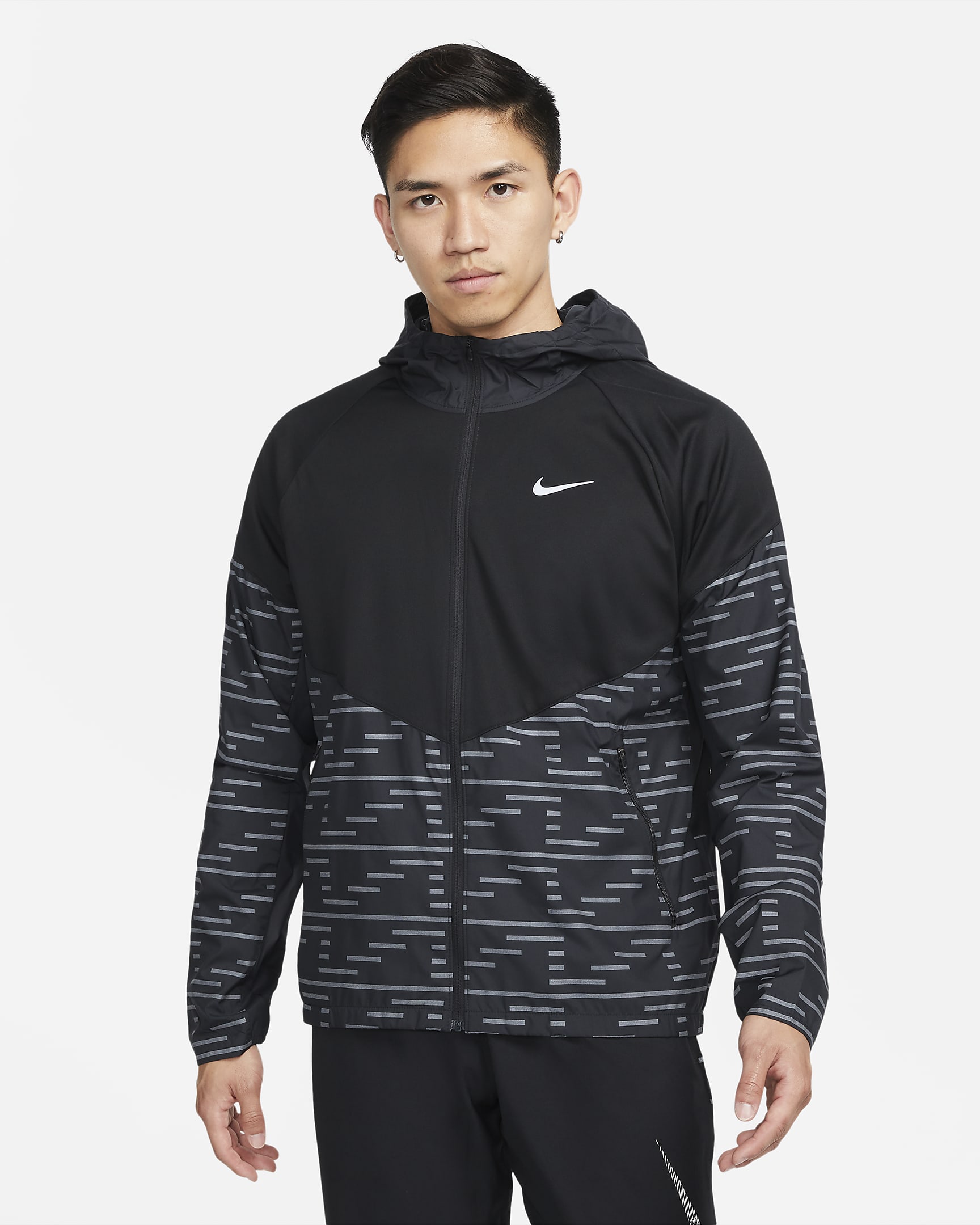 Nike Therma-FIT Repel Run Division Miler Men's Running Jacket - Black/Black/Black