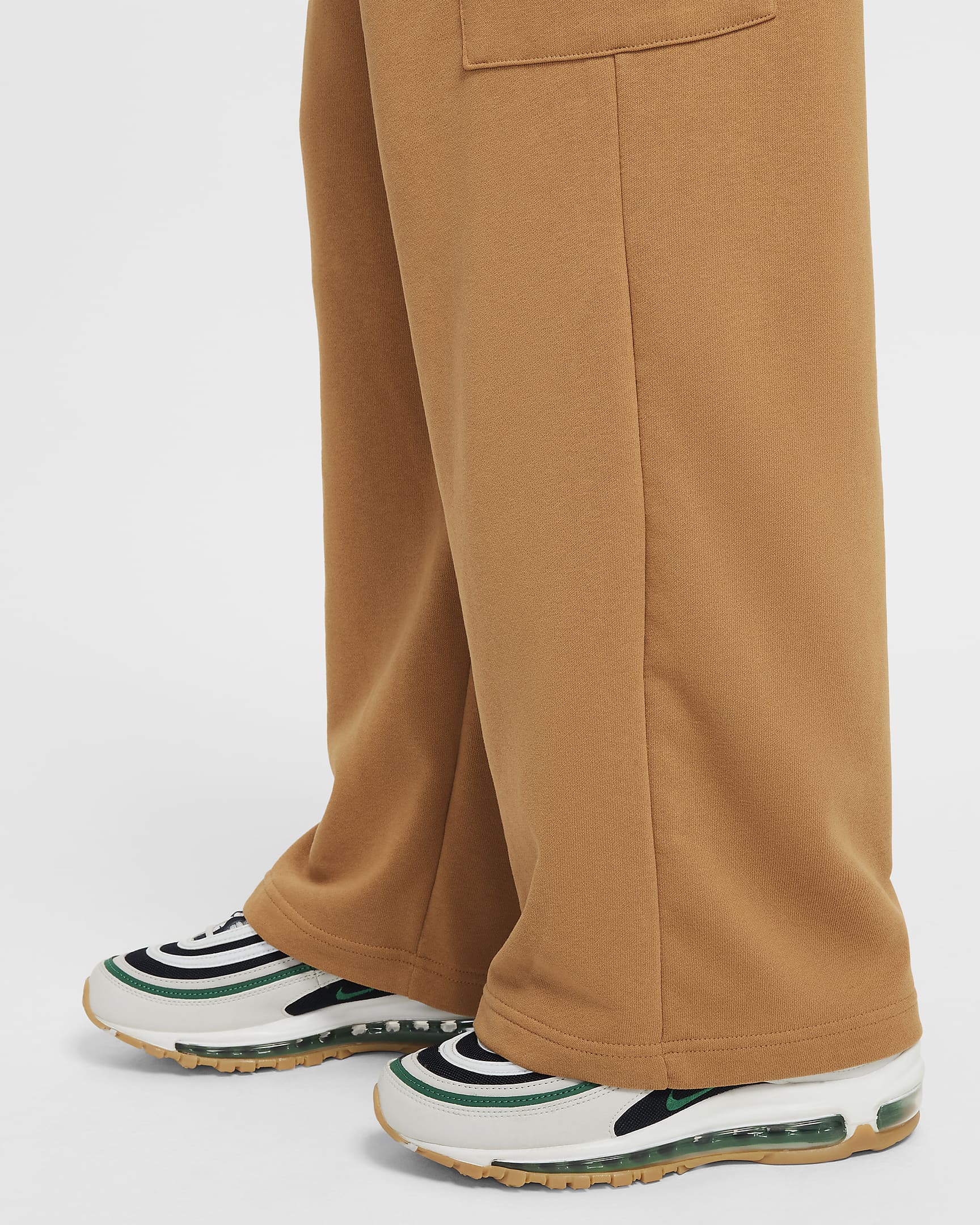 Nike Sportswear Girls' Dri-FIT Oversized Fleece Pants - Flax