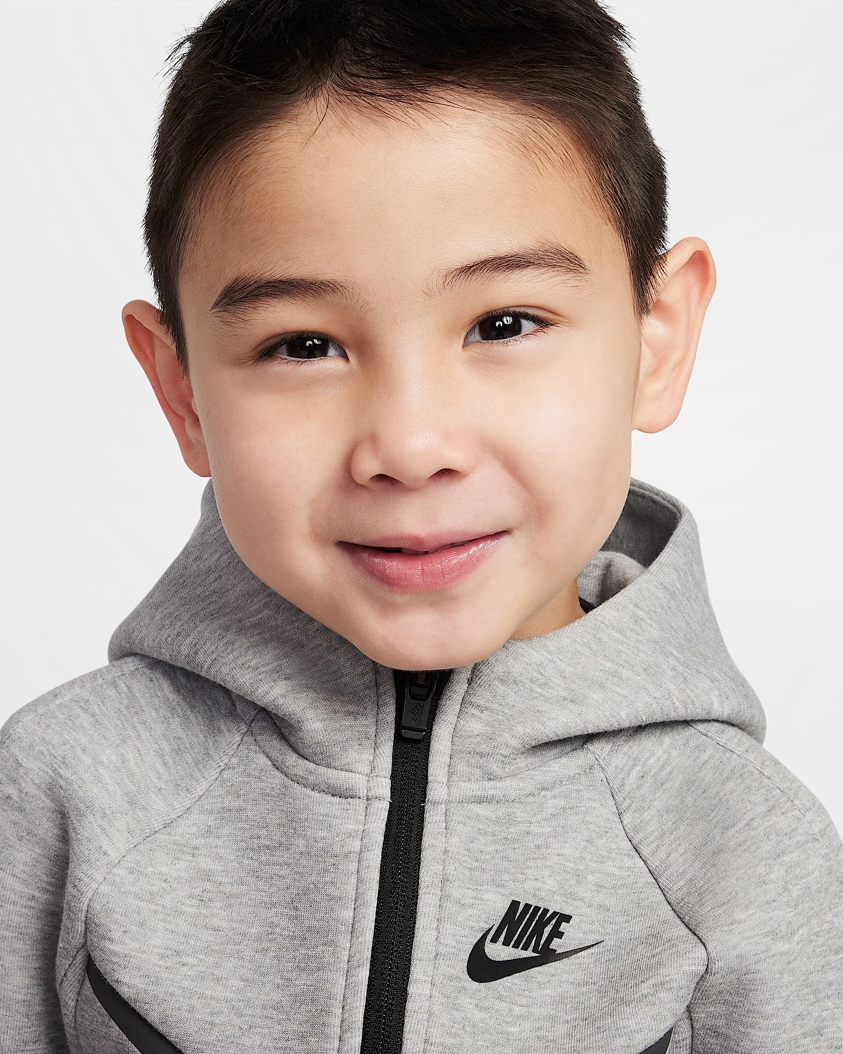 Nike Sportswear Toddler Tech Fleece 2-Piece Full-Zip Set - Dark Grey Heather