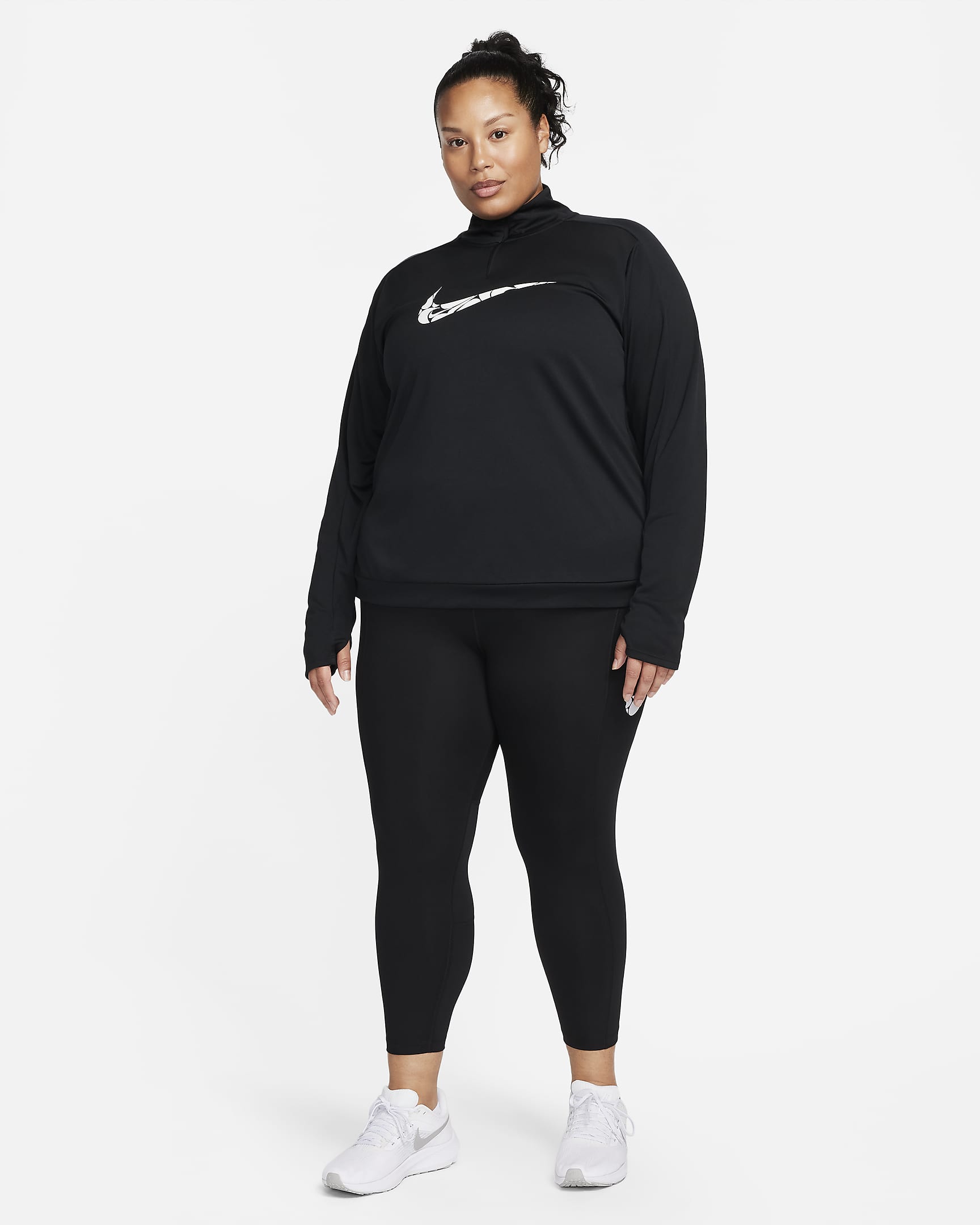 Vêtement deuxième couche à 1/4 de zip DriFIT Nike Swoosh pour femme