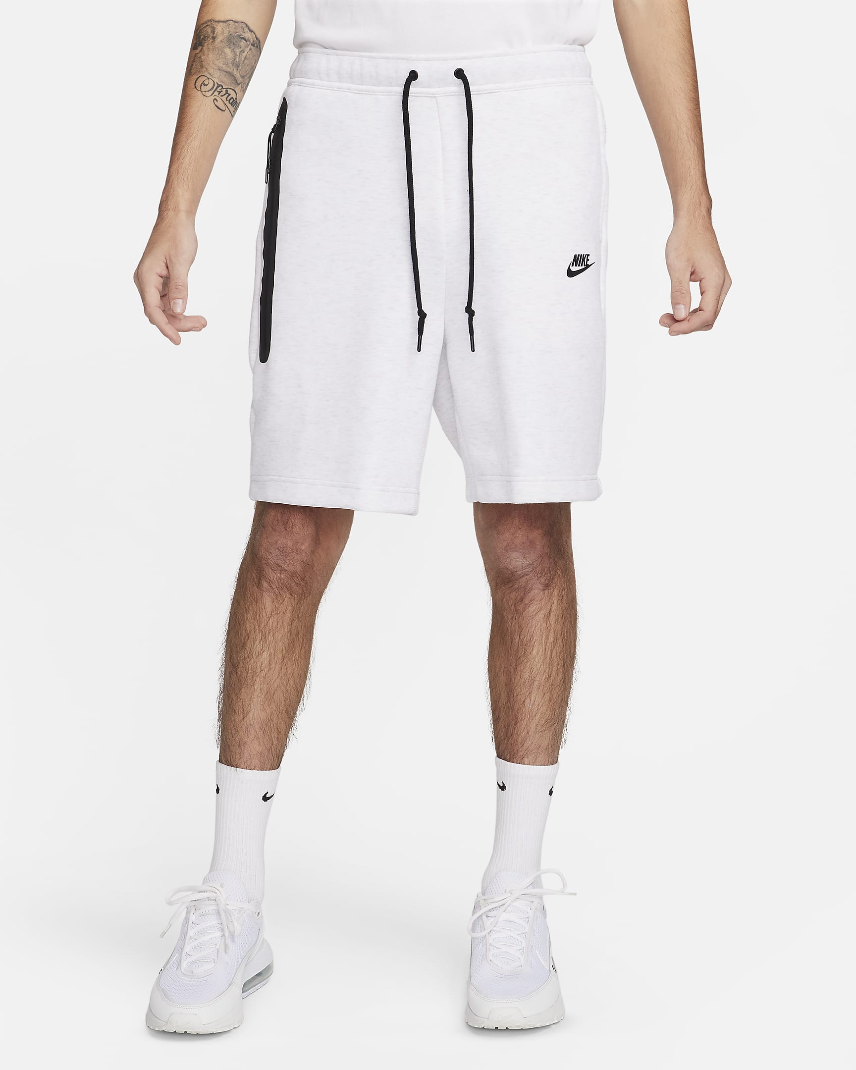 Nike Sportswear Tech Fleece-shorts til herre - Birch Heather/Svart