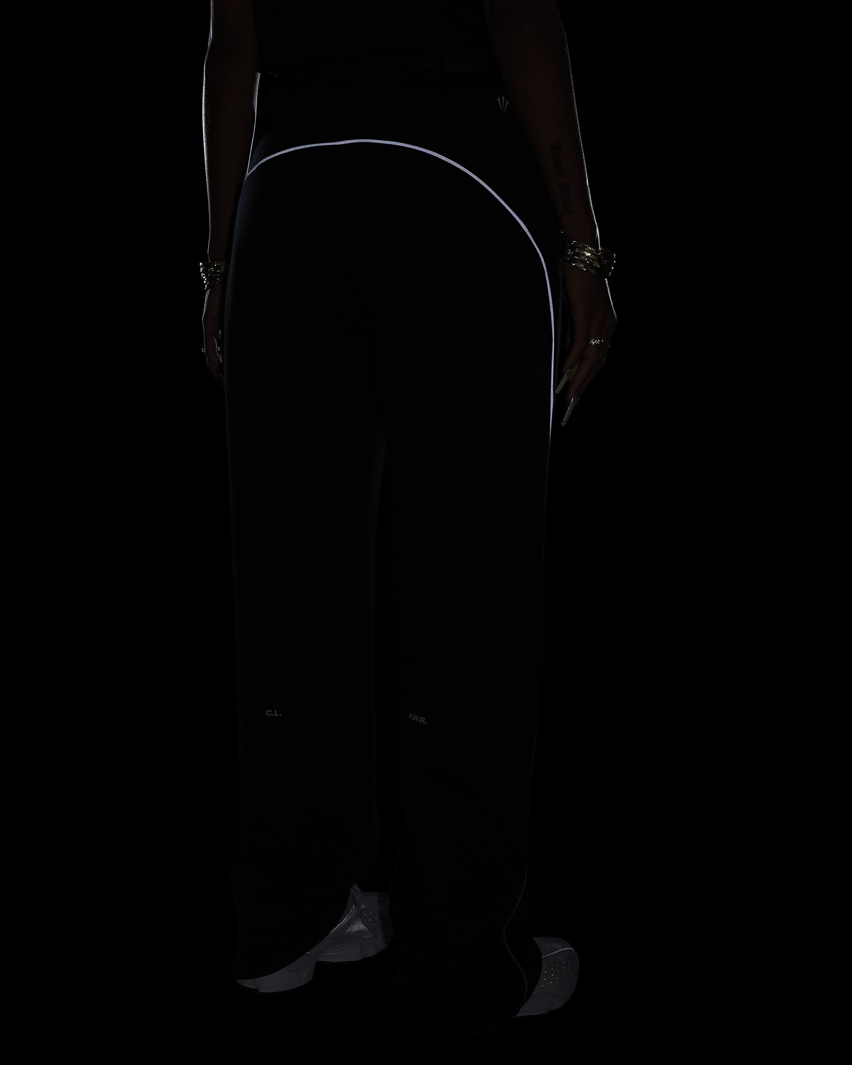 NOCTA NOCTA Fleece CS Open-Hem Tracksuit Bottoms - Black/Black/White