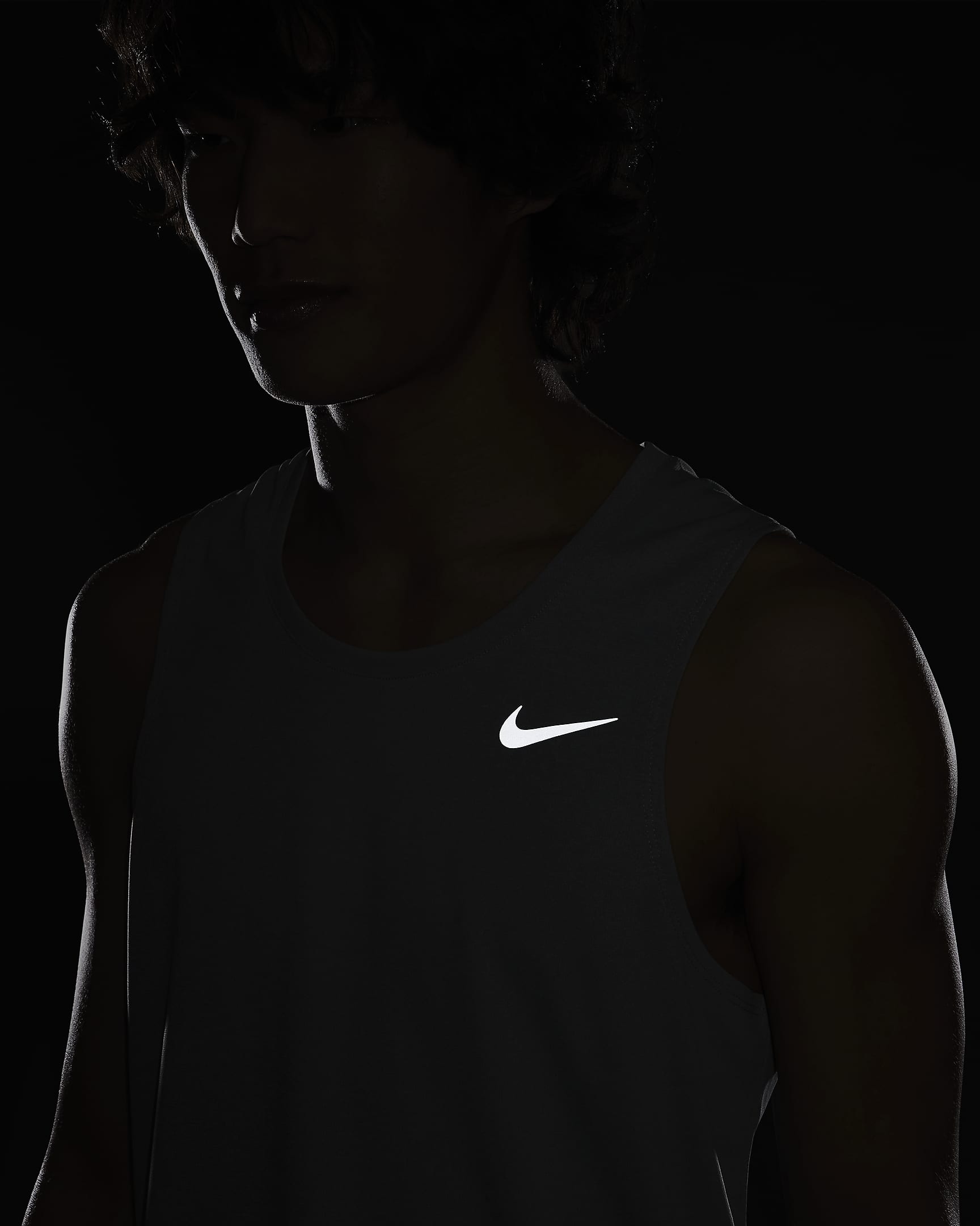 Nike Dri-FIT Miler Men's Running Tank - Grey Fog/Particle Grey/Heather