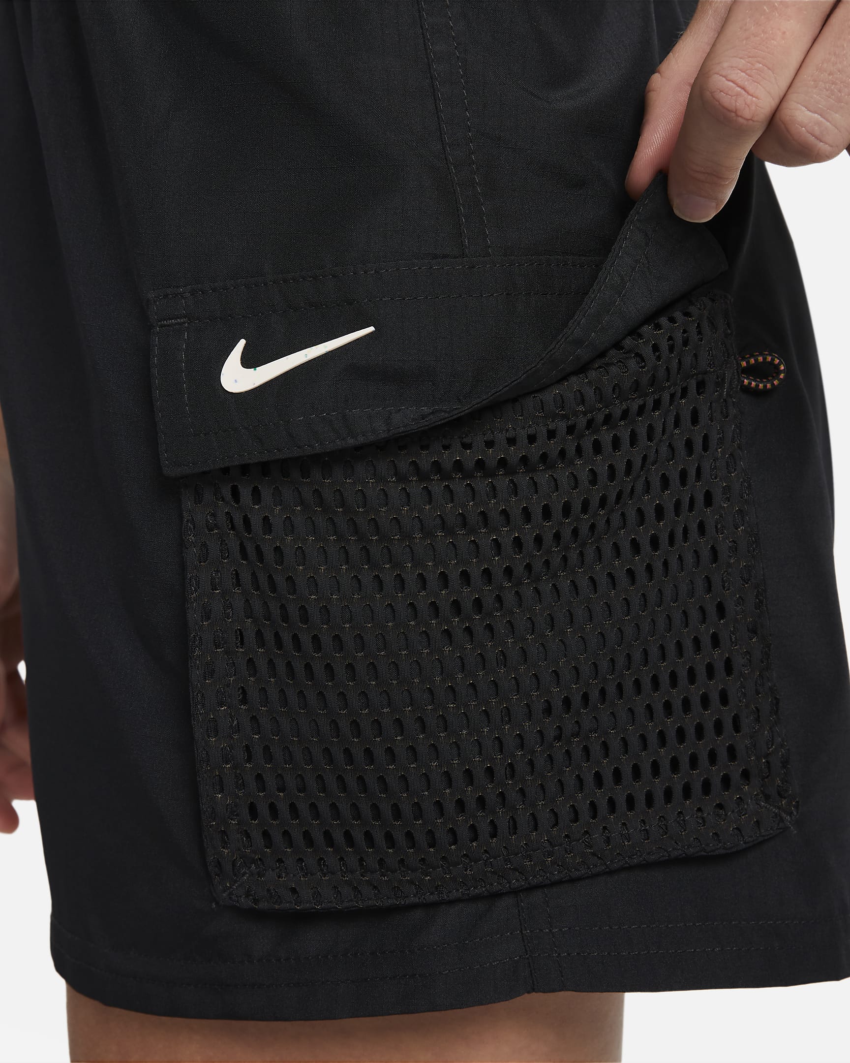 Shorts de natación cargo para mujer Nike - Negro