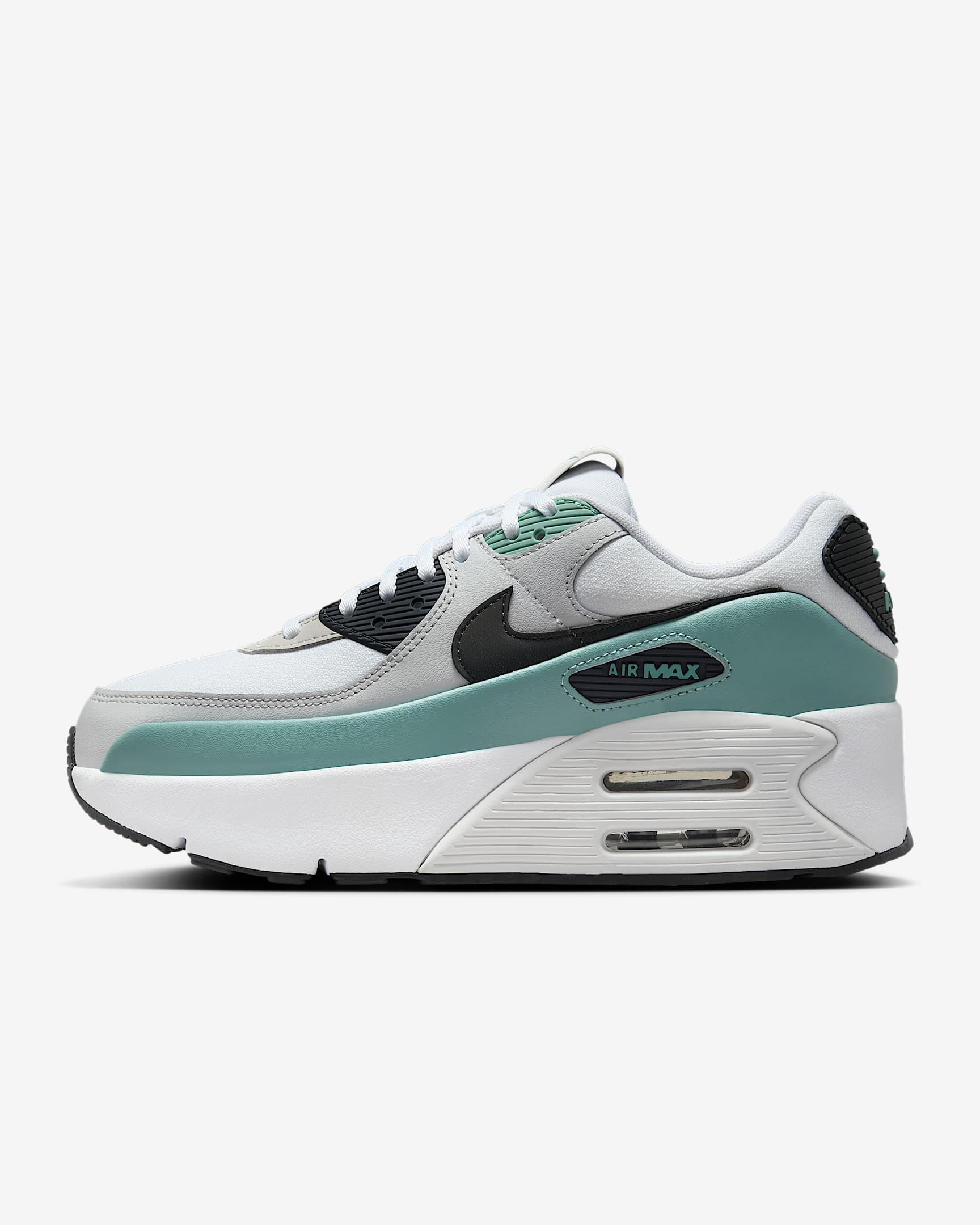 Tenis para mujer Nike Air Max 90 LV8 - Blanco/Cañón/Gris vasto/Antracita