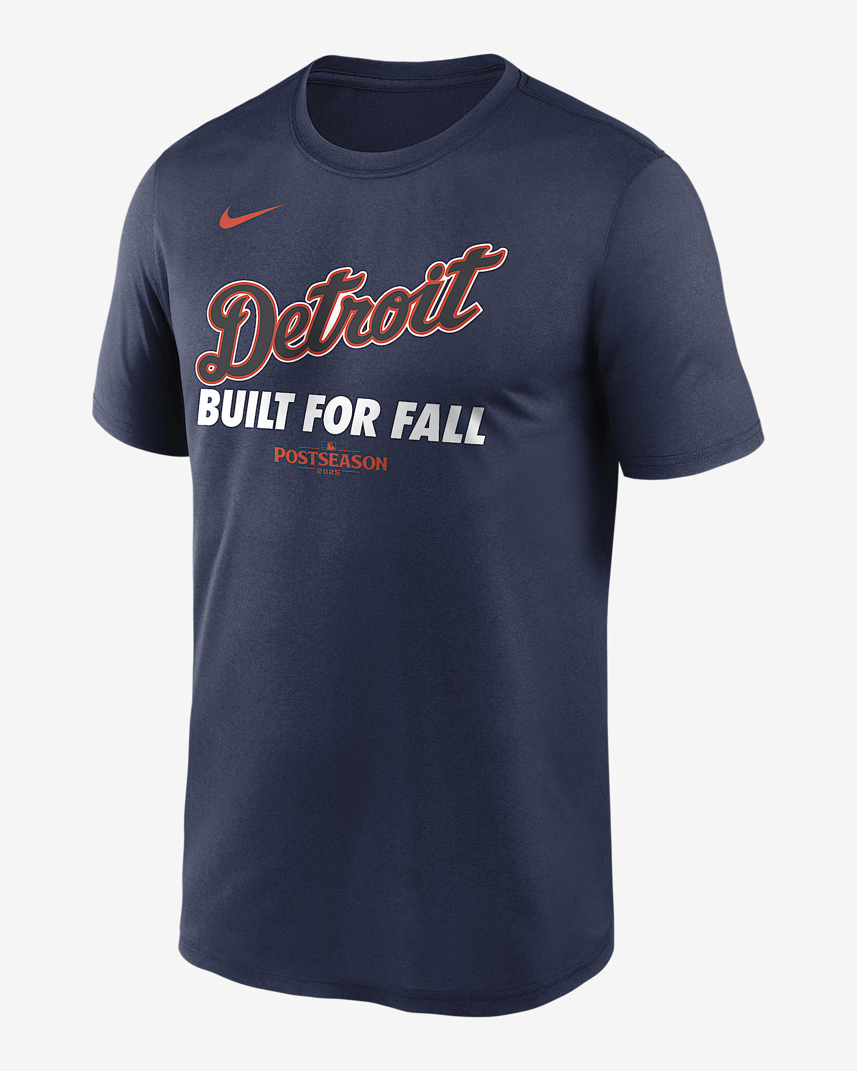 Detroit Tigers 2025 Postseason Authentic Collection Legend Men's Nike Dri-FIT MLB T-Shirt - Navy