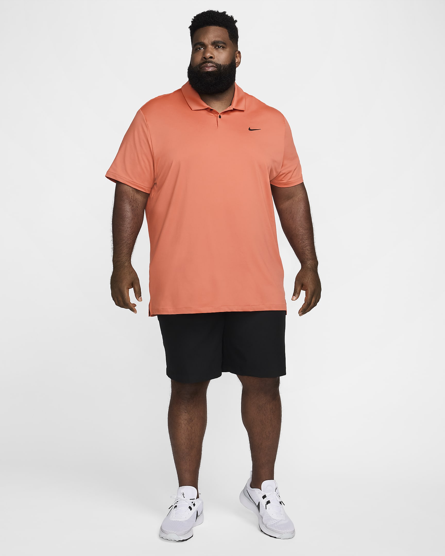 Nike Dri-FIT Tour Men's Solid Golf Polo - Madder Root/Black