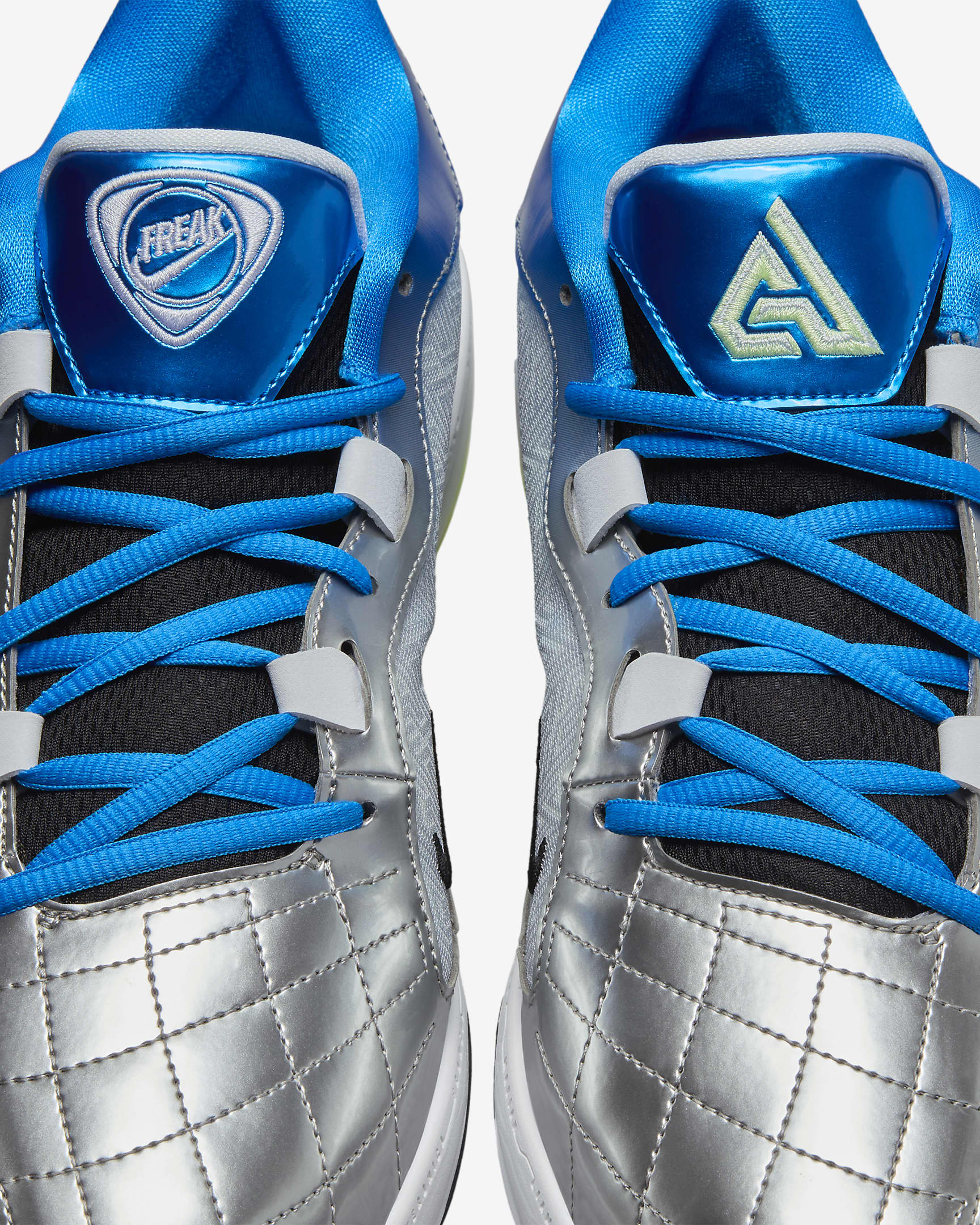 Freak 5 EP Basketball Shoes - Photo Blue/Metallic Silver/Barely Volt/Black